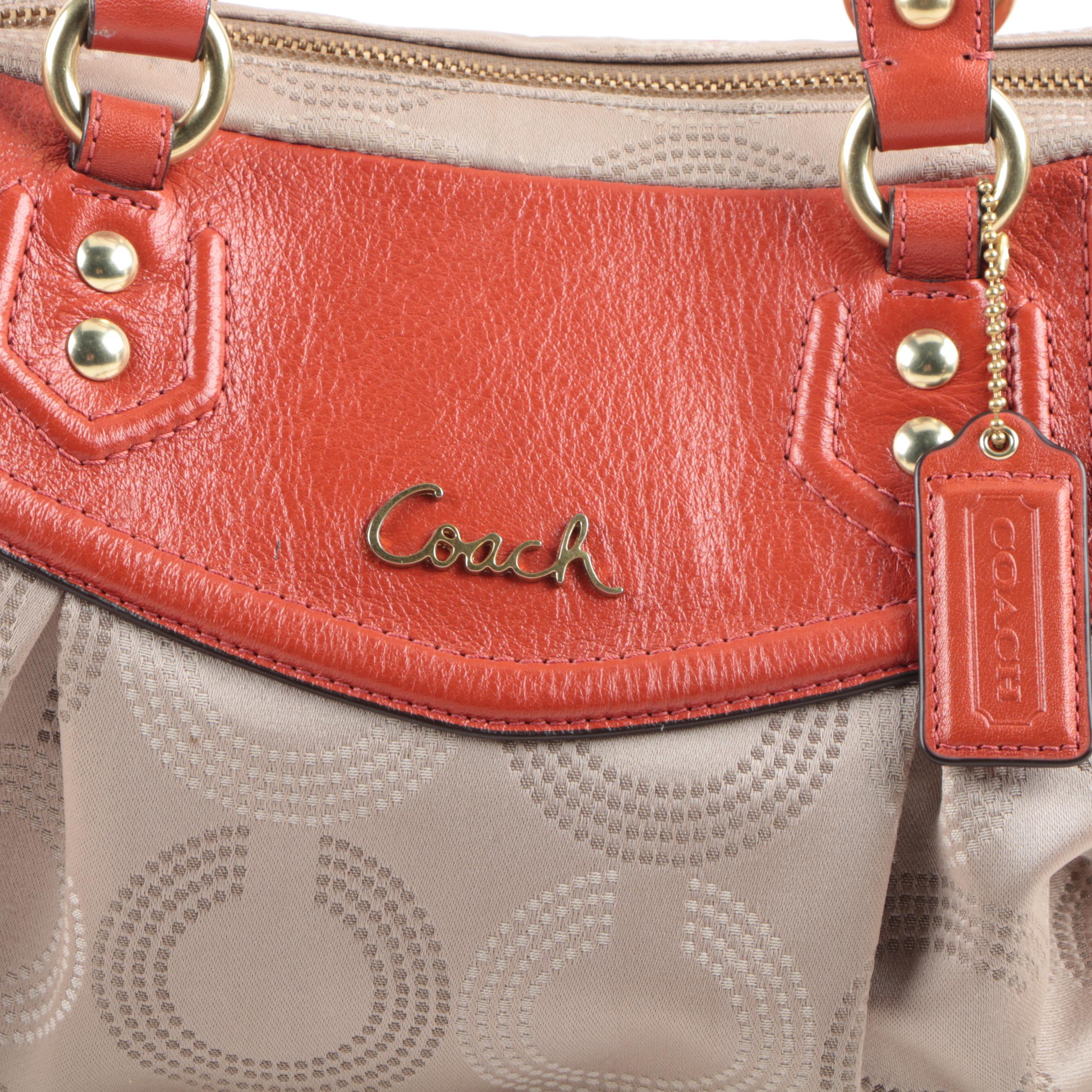 Coach Ashley Dotted Op Art Carryall