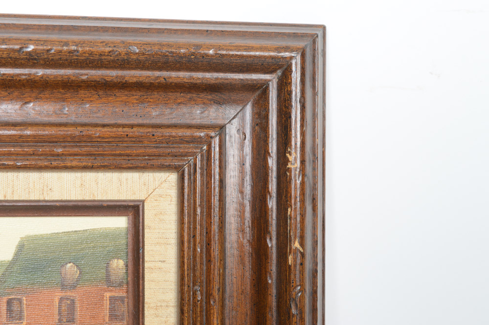 Monttellier Oil on Canvas Painting