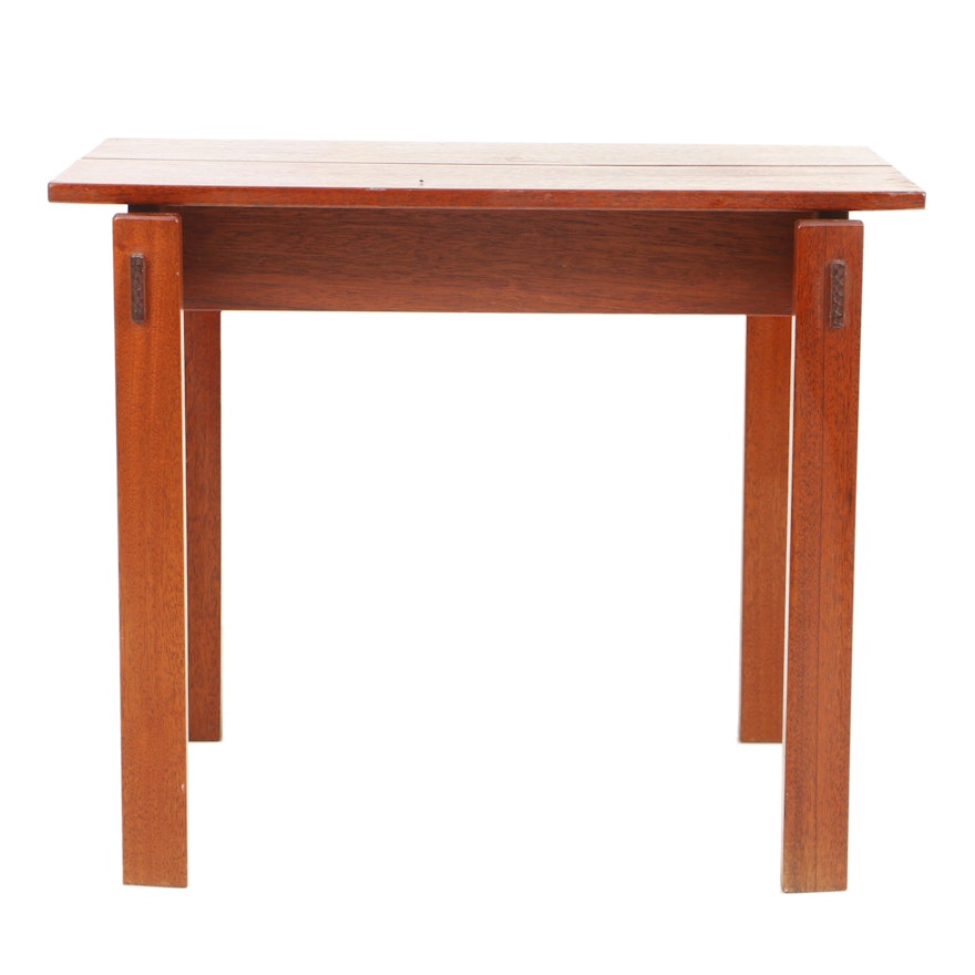 Kyle Kinser Hand-Made Honduran Mahogany Stacking Side Table