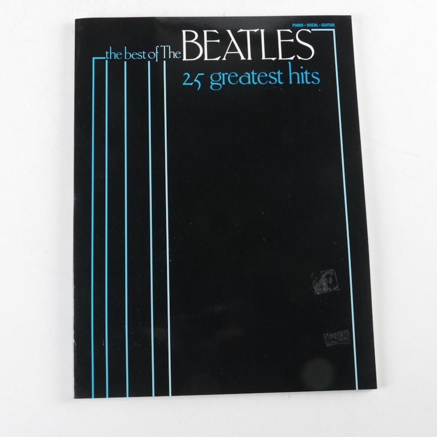 "The Best of The Beatles: 25 Greatest Hits" Sheet Music Booklet