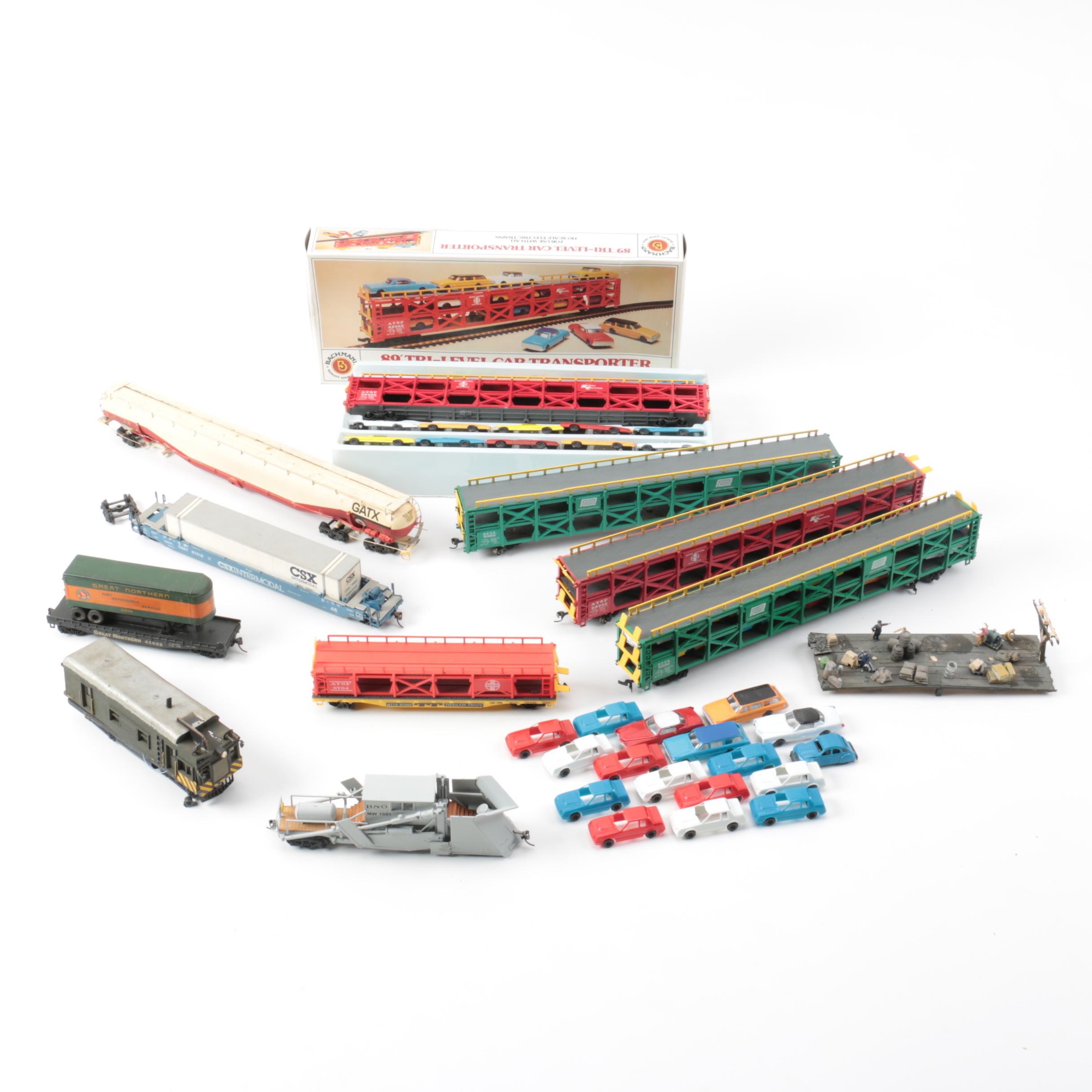 HO Scale Car Freight Cars Including Bachmann Car Transporter