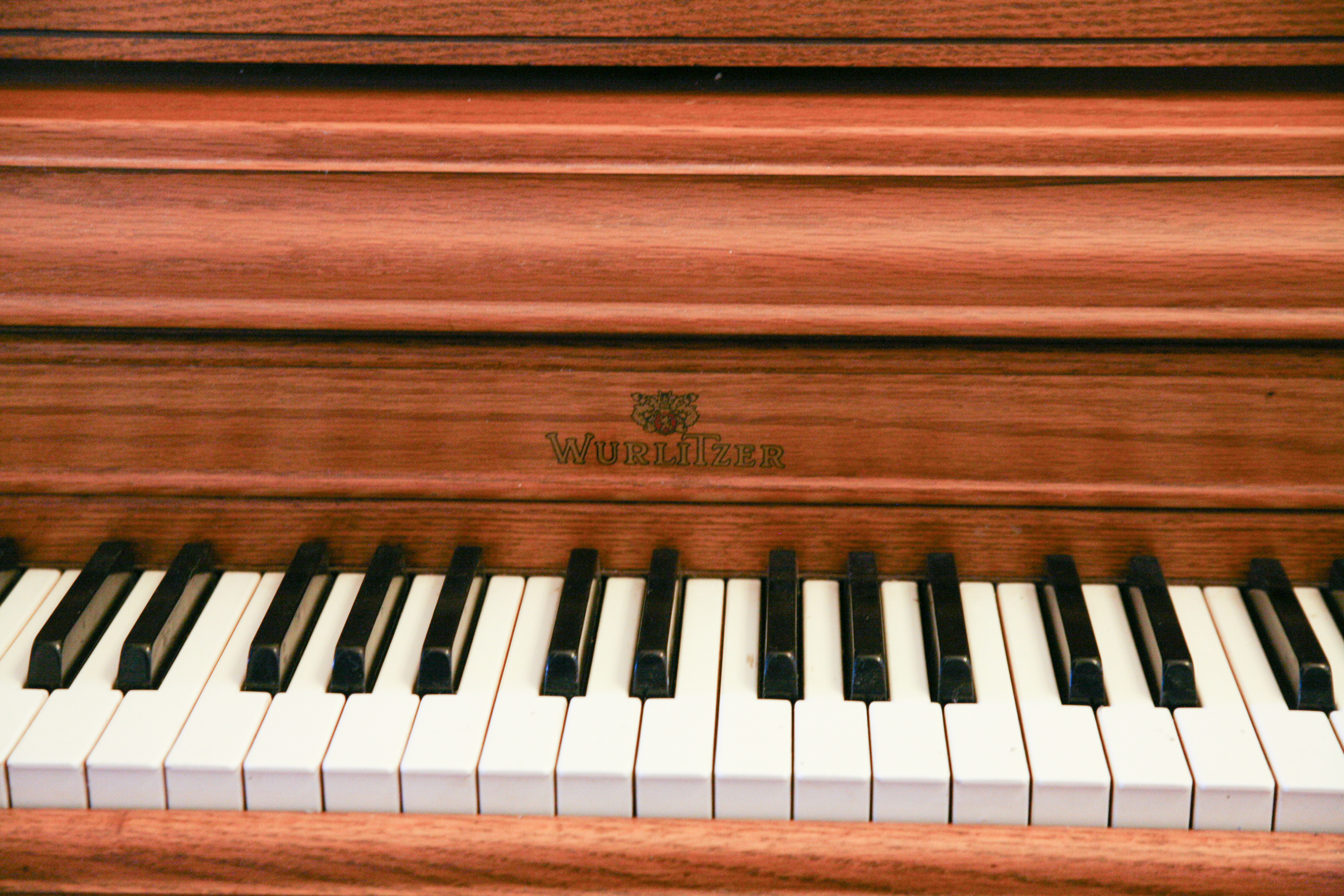 Vintage Wurlitzer Console Piano with Bench