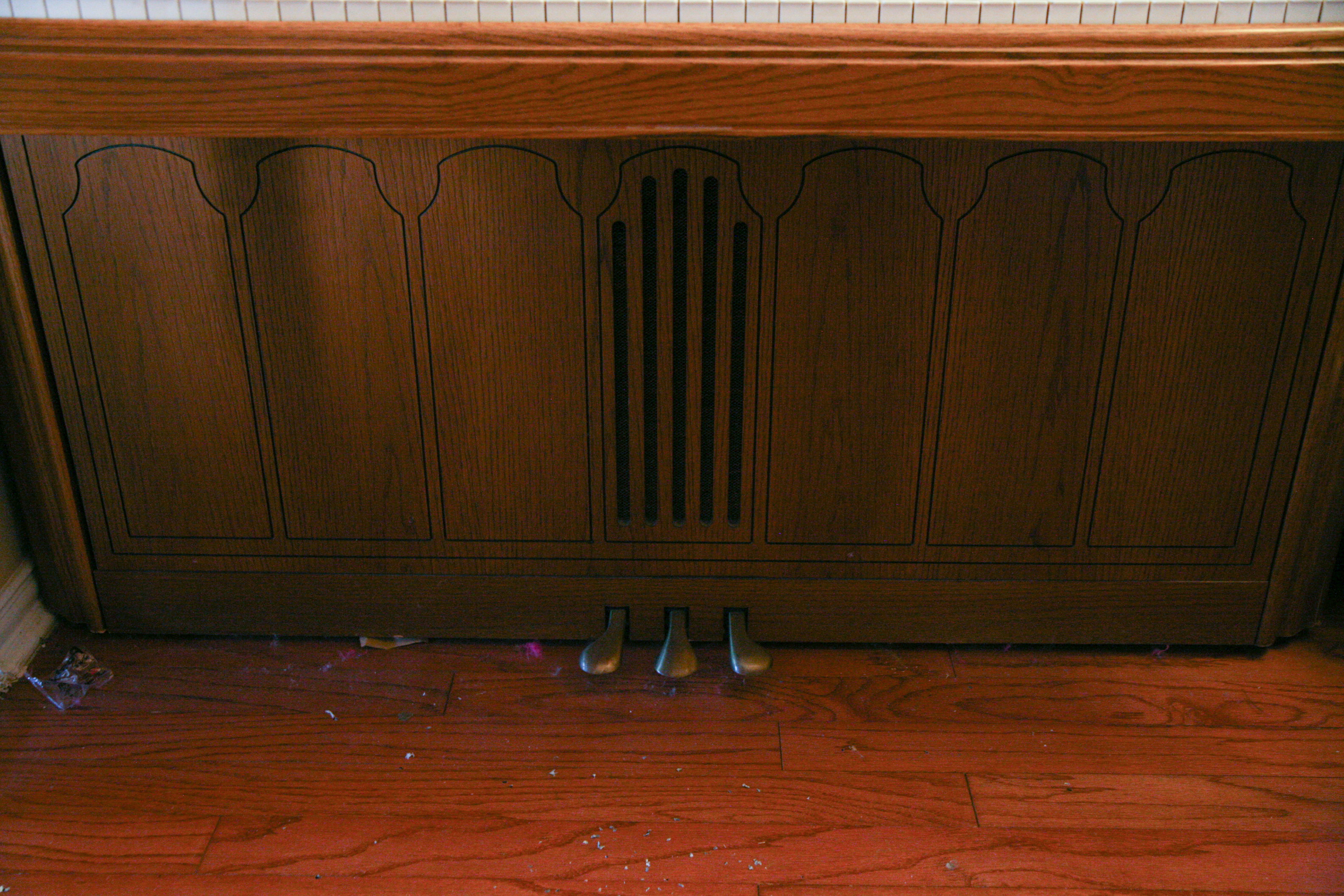 Vintage Wurlitzer Console Piano with Bench