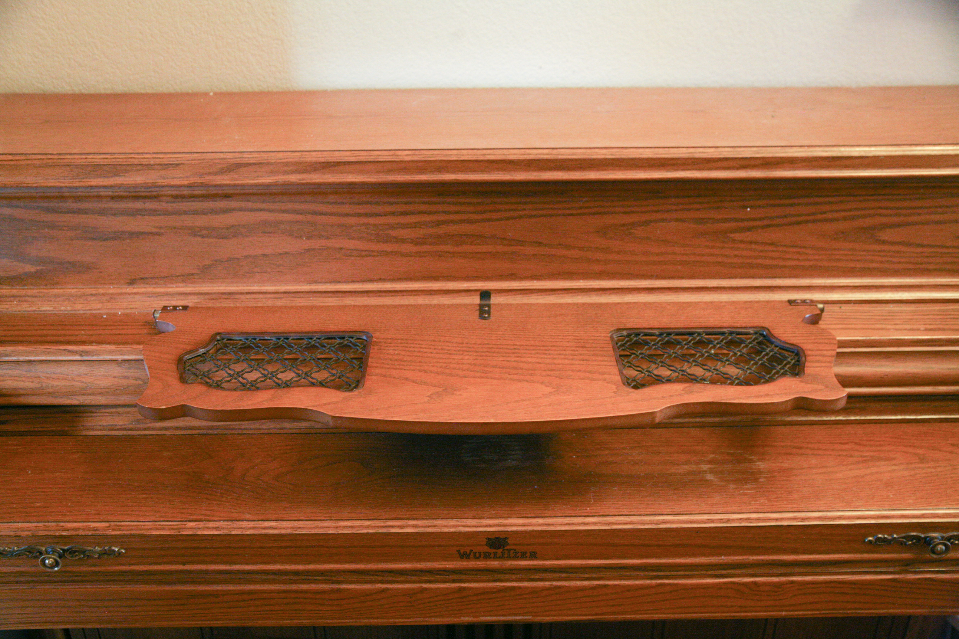 Vintage Wurlitzer Console Piano with Bench