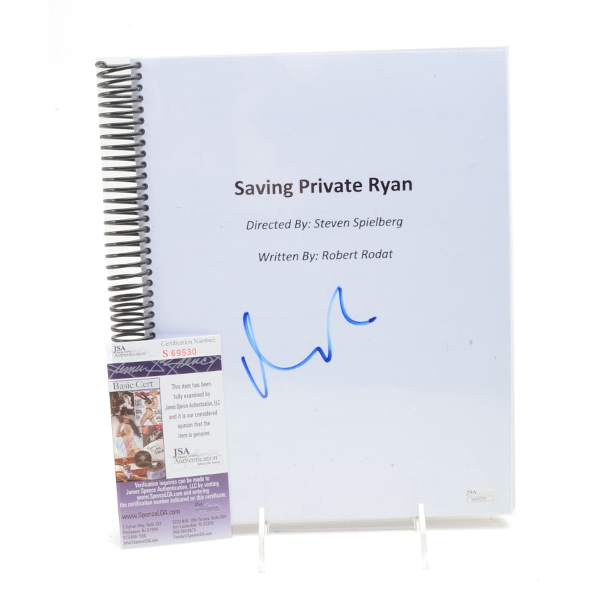 Matt Damon Signed "Private Ryan" Script  COA