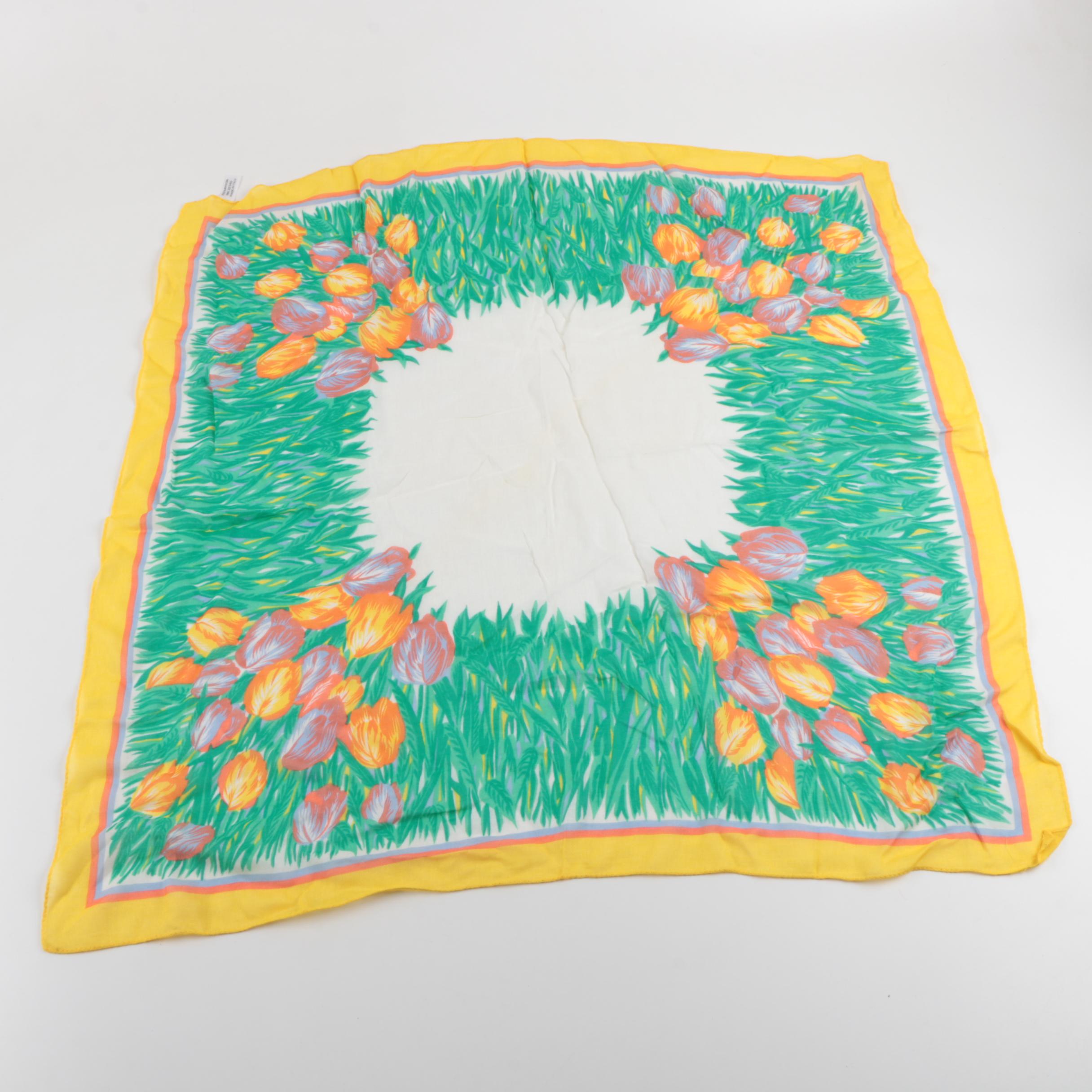 Four Vintage Scarves