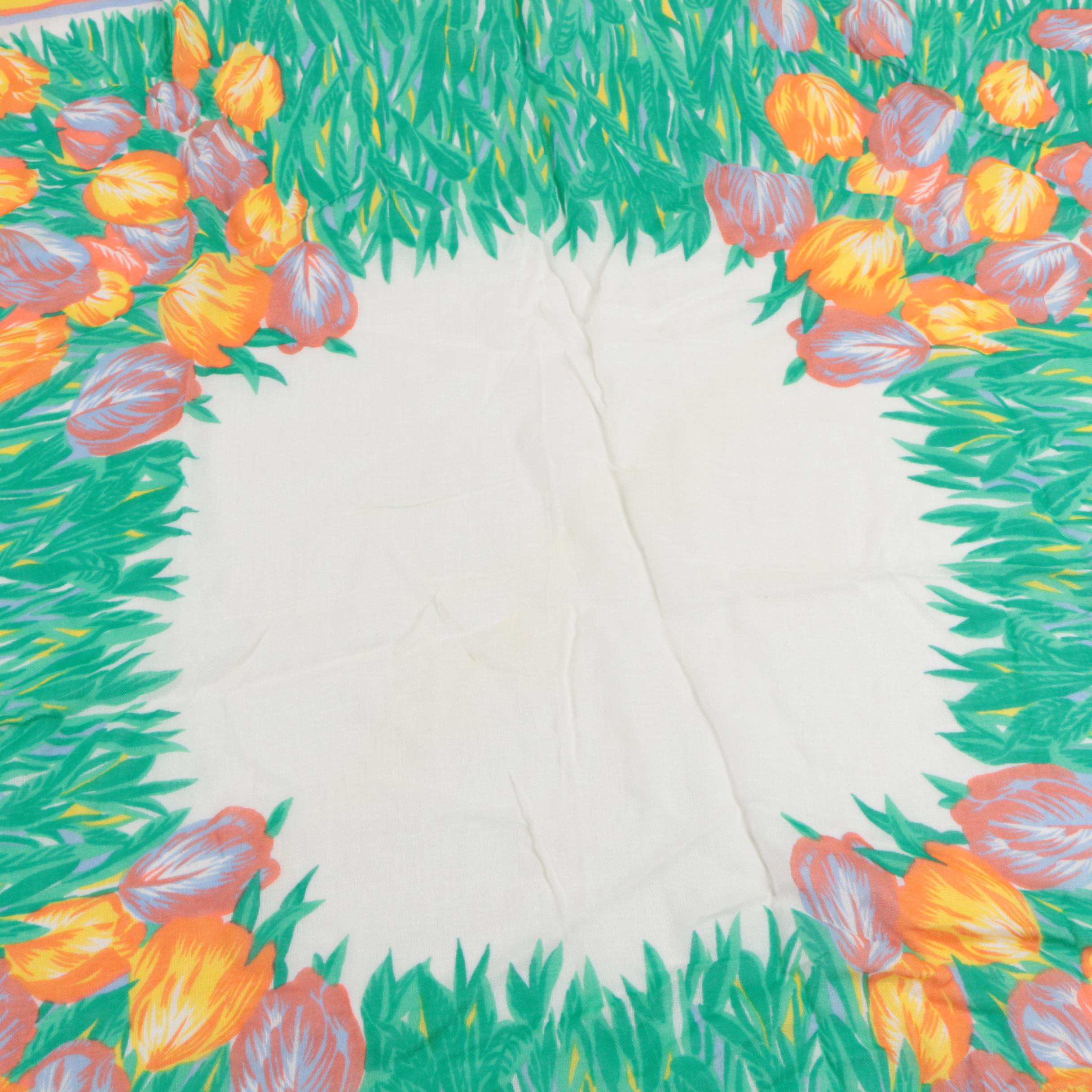 Four Vintage Scarves