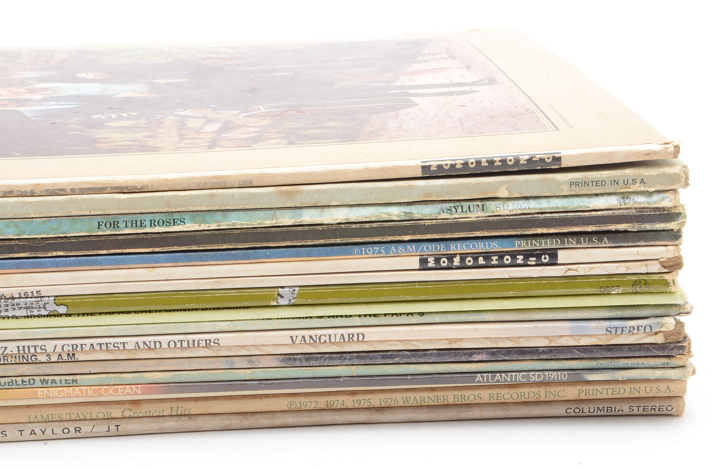 Collection of Vintage Folk LPs including Joan Baez and Cat Stevens