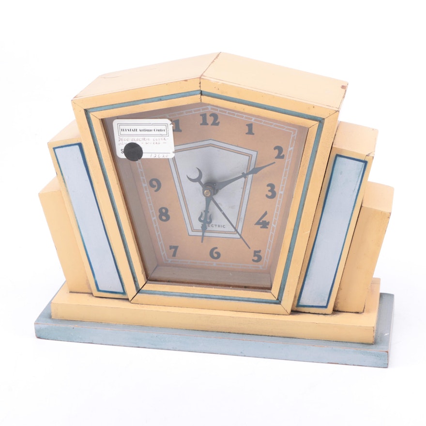 Vintage Art Deco Electric Mantel Clock