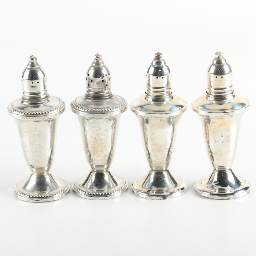Duchin Creation Weighted Sterling Silver Salt and Pepper Shakers