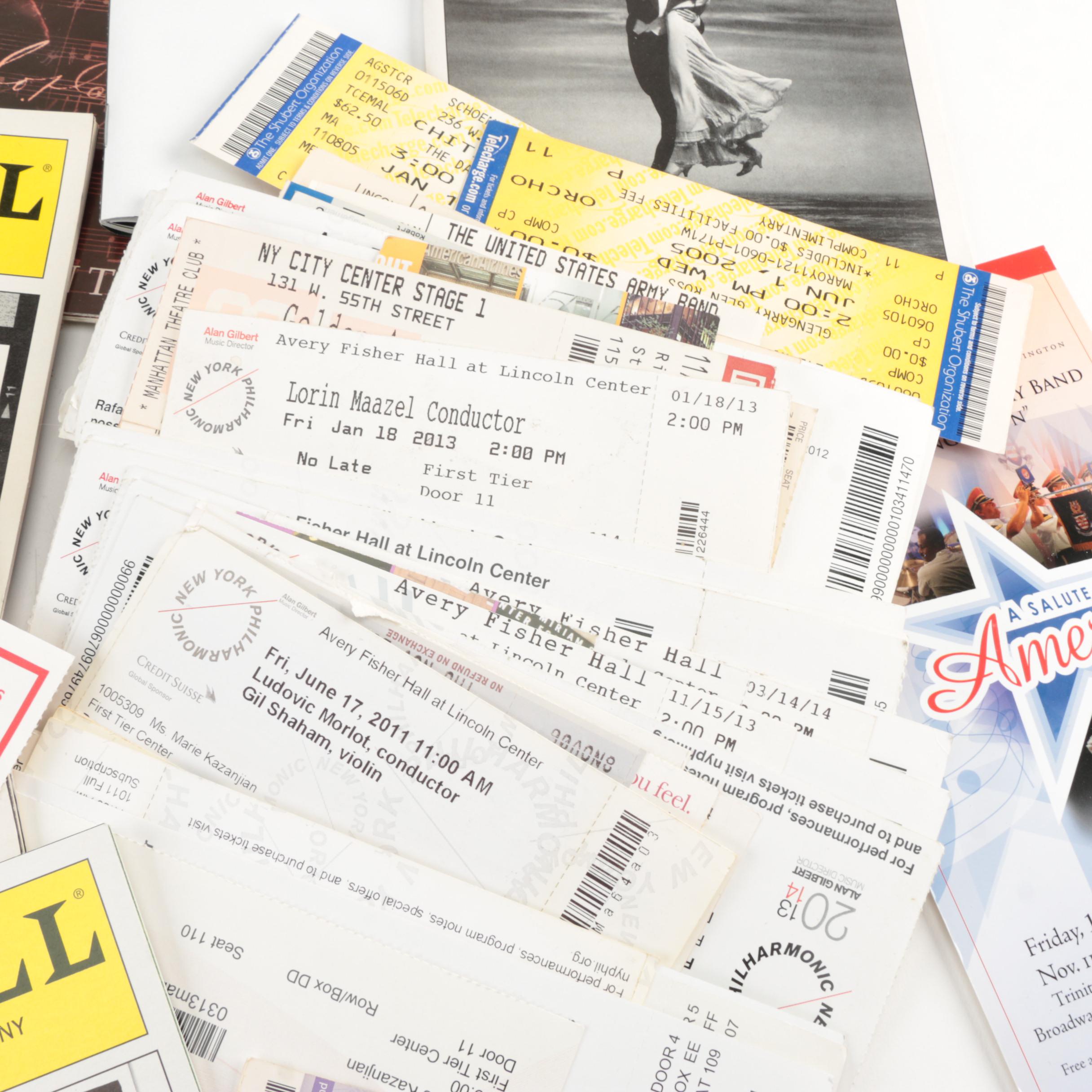 Playbills and Ticket Stubs