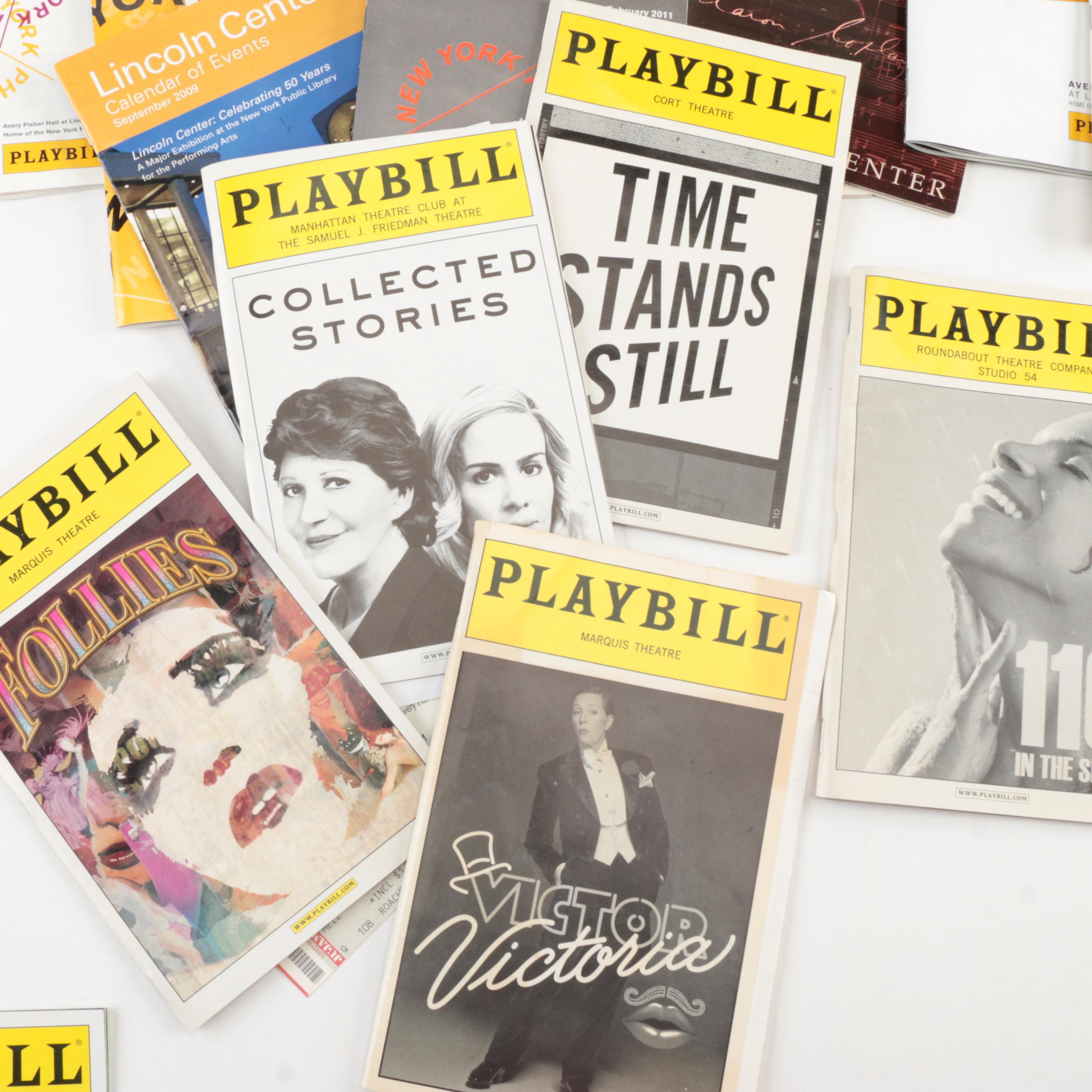 Playbills and Ticket Stubs