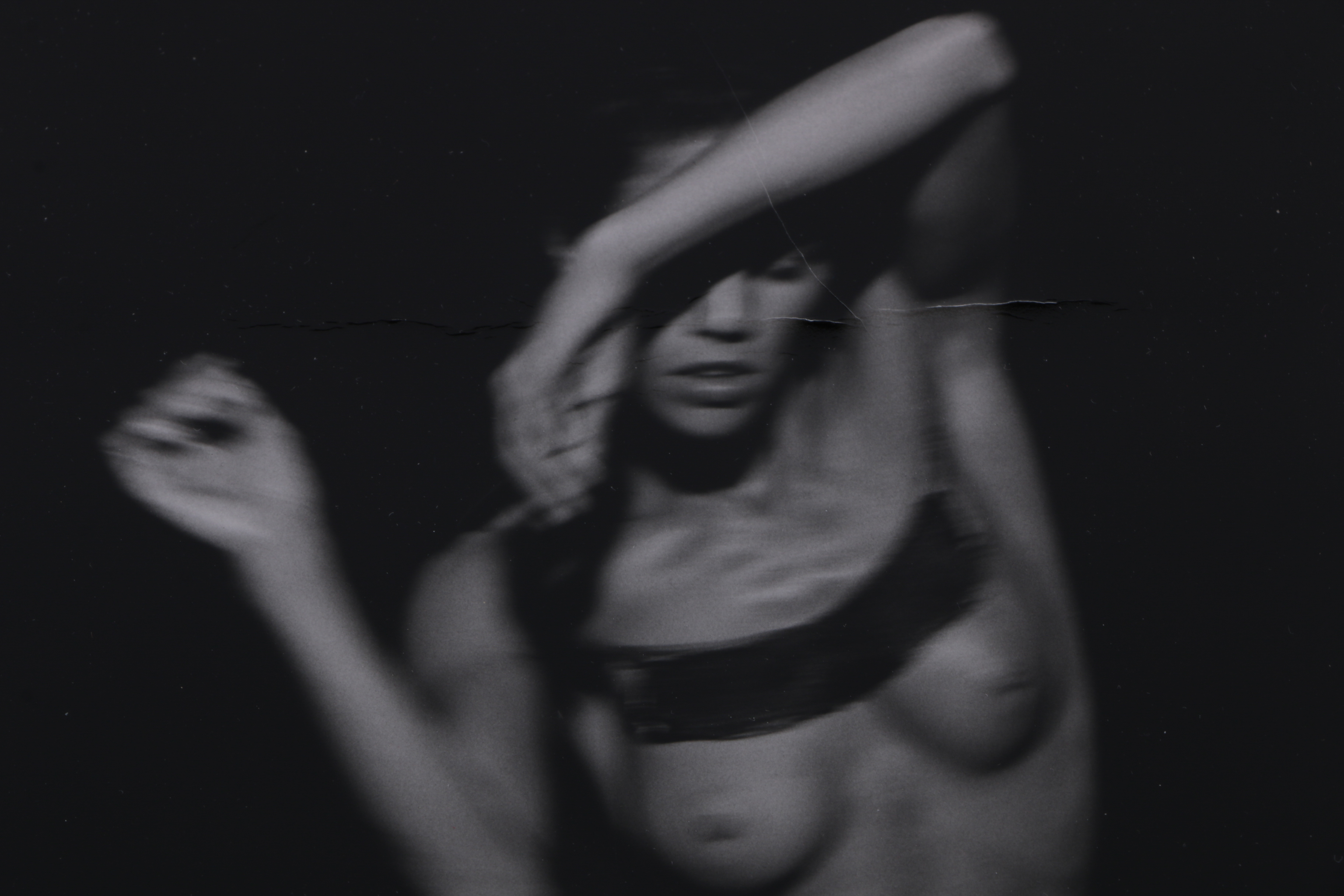 James Houston Black and White Photograph of Nude Figure