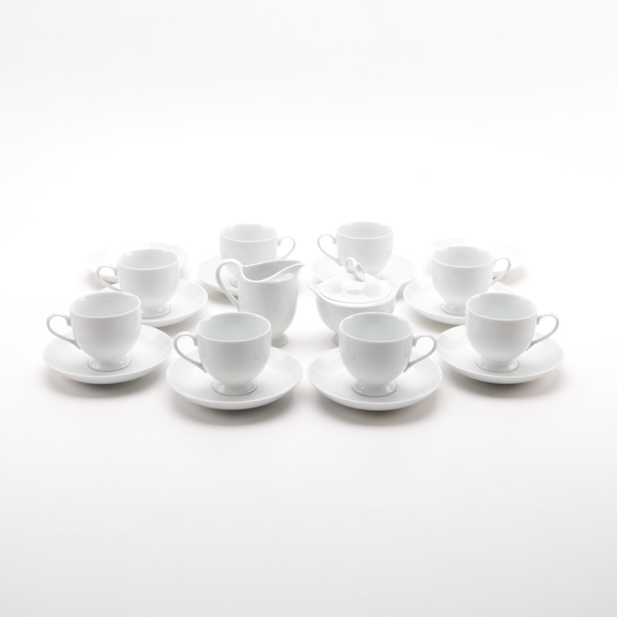 Mikasa "Classic Flair" Porcelain Cups and Saucers