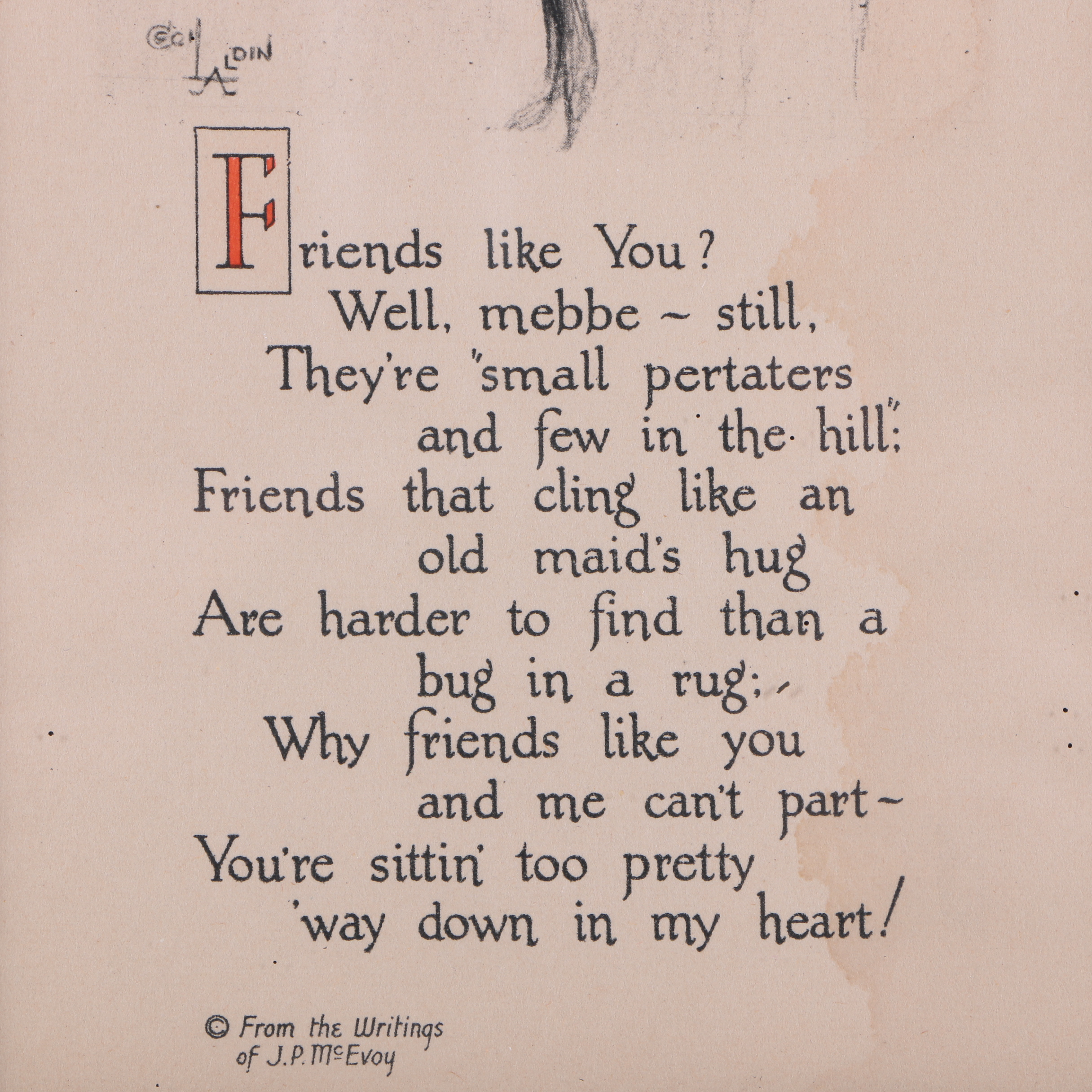 Planographic Prints Featuring Poems