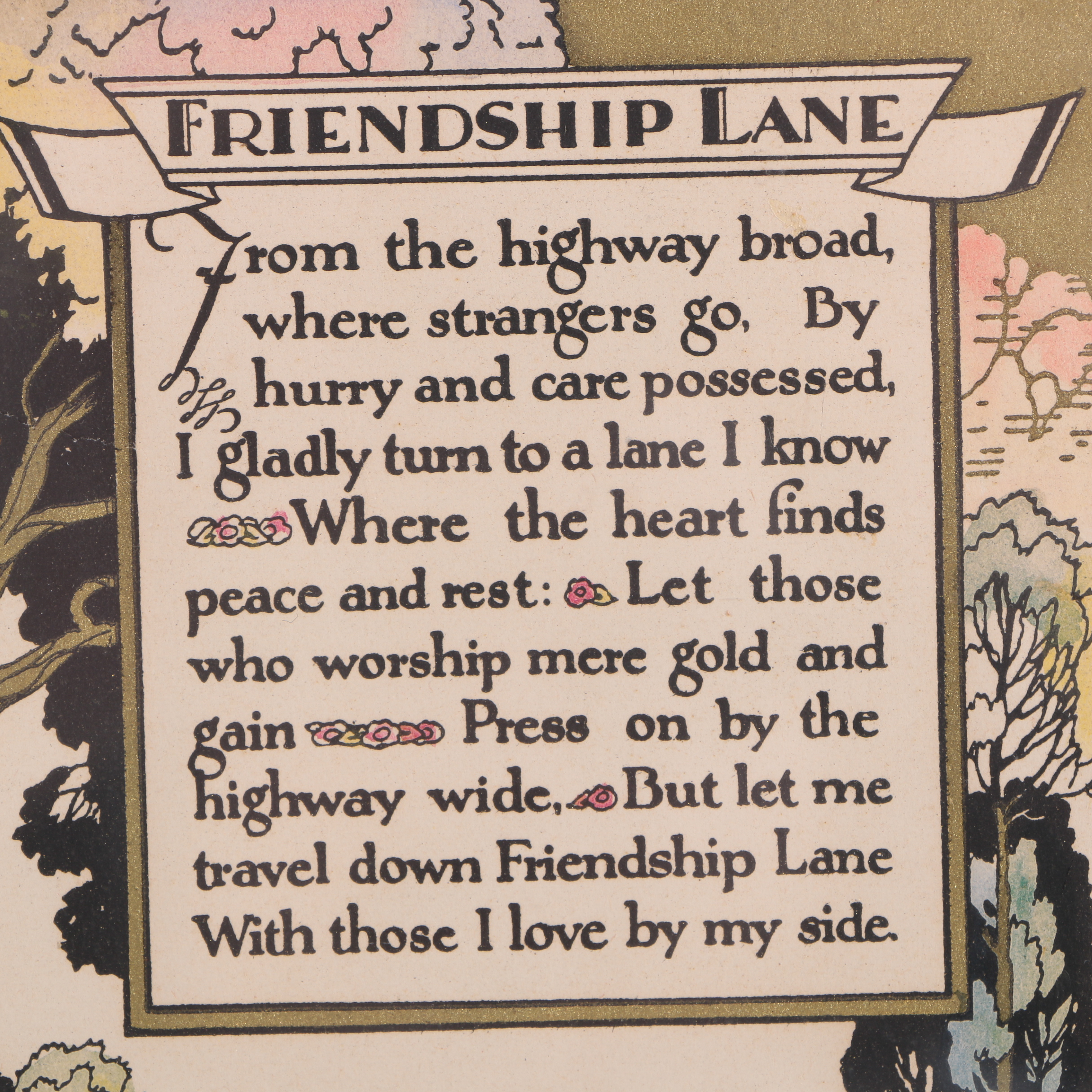 Planographic Prints Featuring Poems