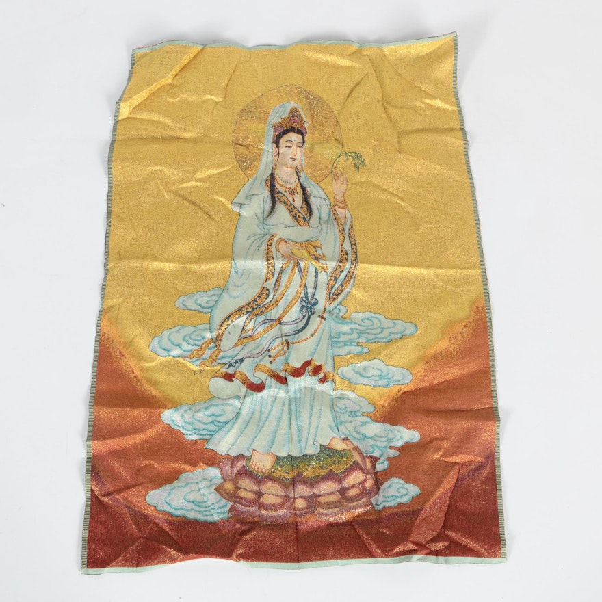 Chinese Woven Figurative Tapestry