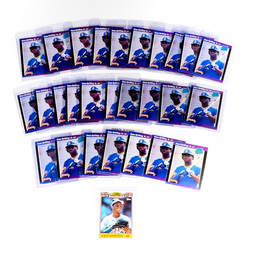 Twenty-Eight 1989 Ken Griffey Jr. Rookie Baseball Cards