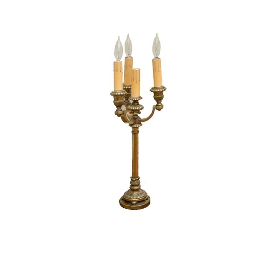 Bronze Candelabra Table Lamp