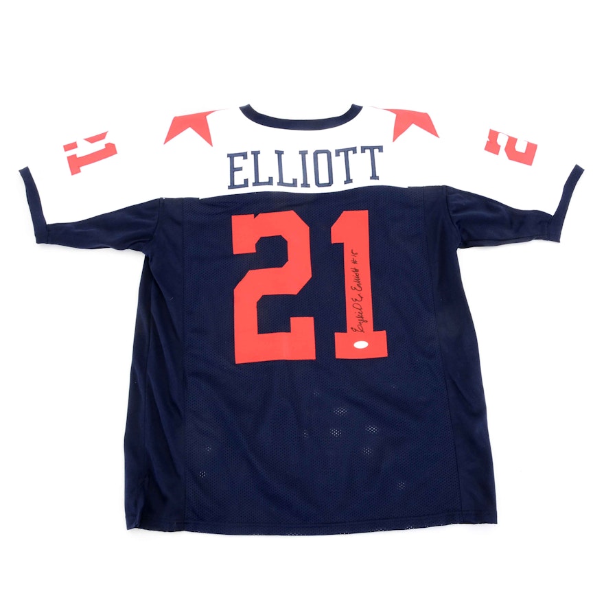 Ezekiel Elliot Autographed Jersey  COA