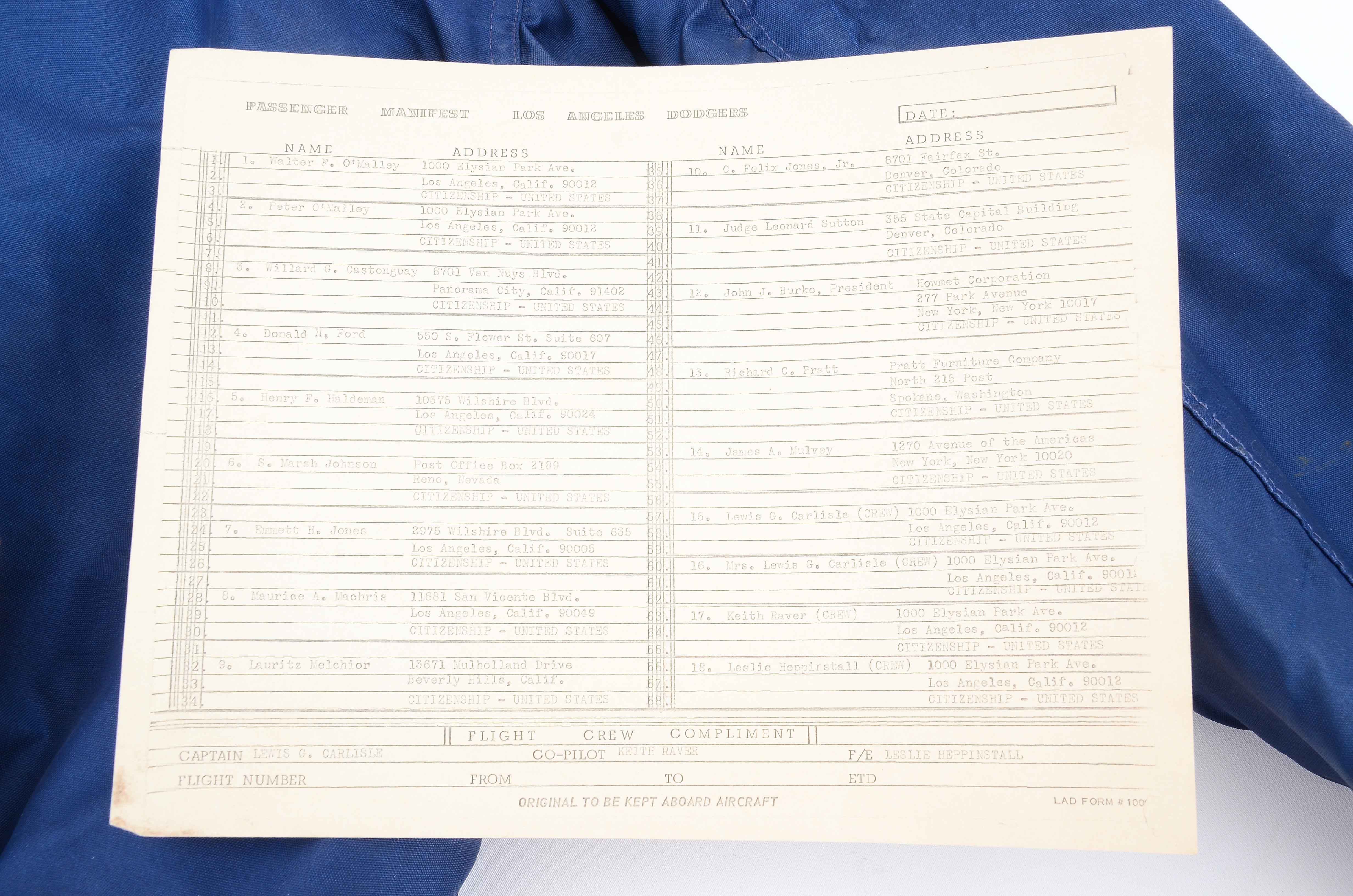 Vintage Dodgers Heavyweight Baseball Jacket