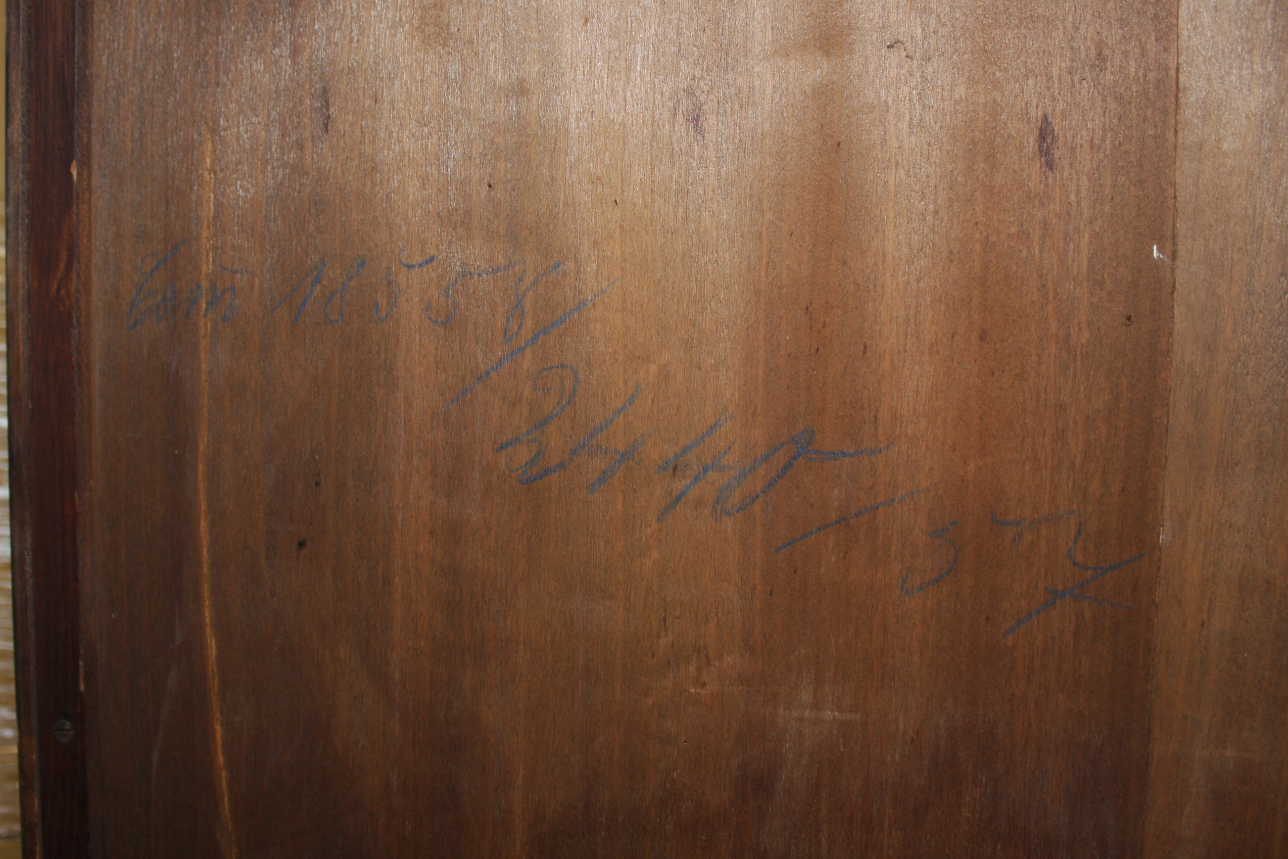 Antique Divina Gong Carved Wooden Grandfather Clock