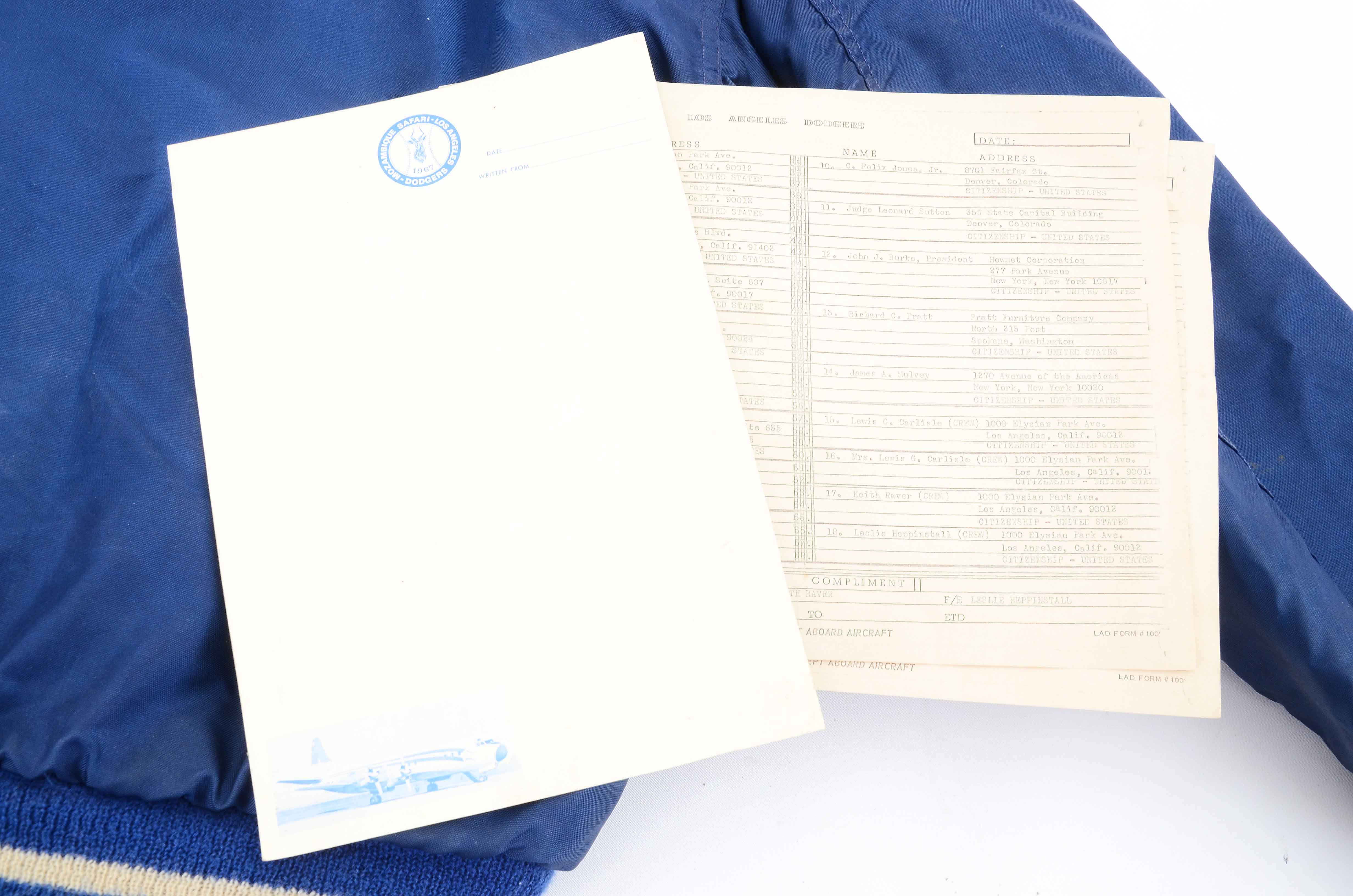 Vintage Dodgers Heavyweight Baseball Jacket