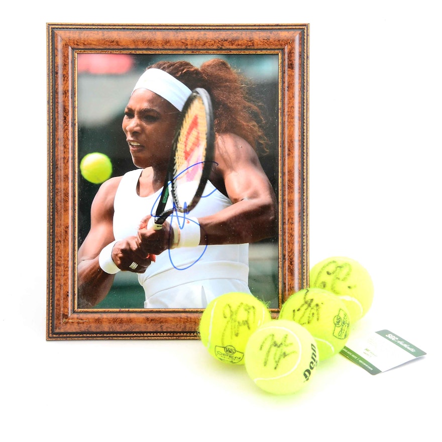 Serena and Others Autographed Tennis Items