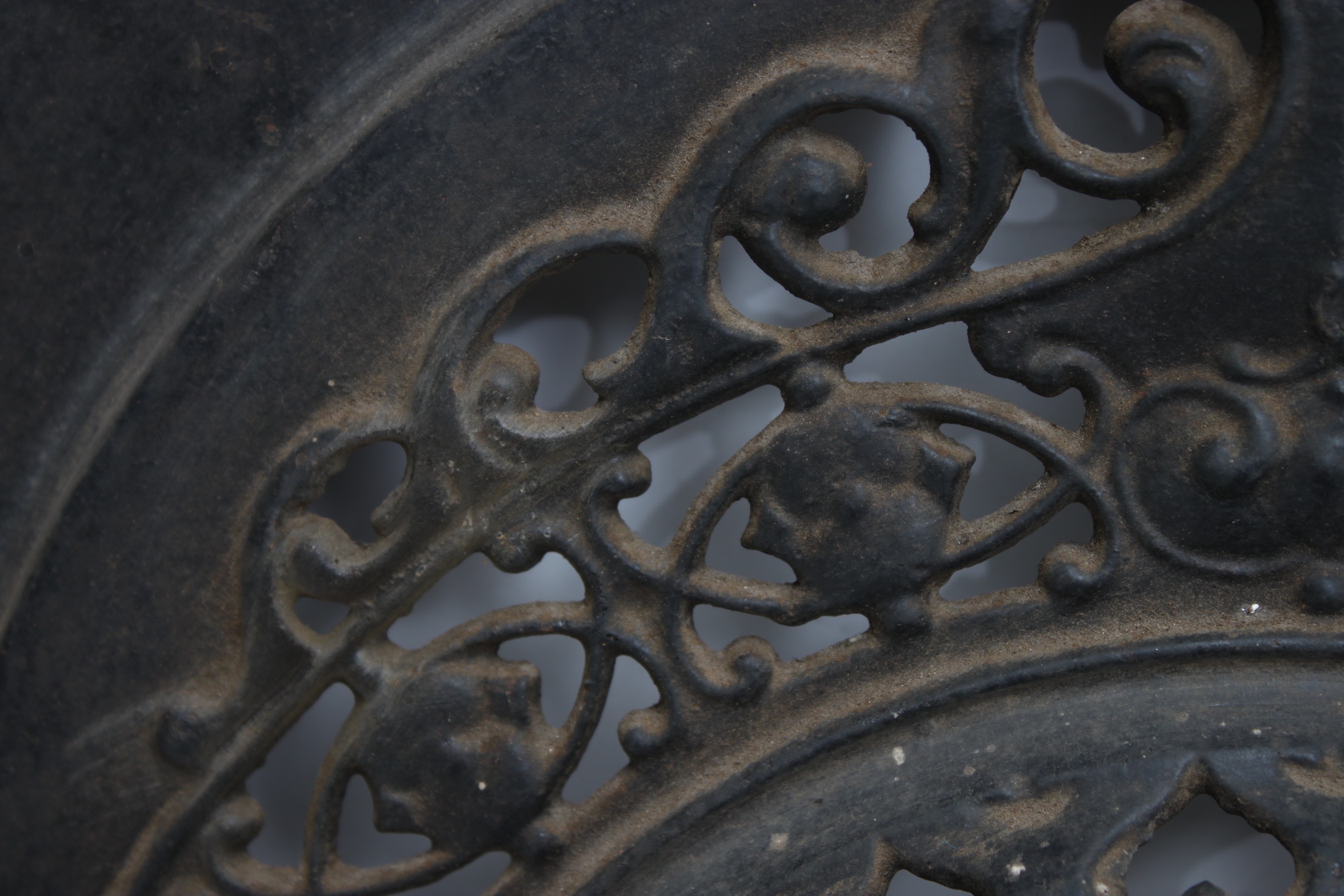 Antique Cast Iron Fireplace Cover and Surround