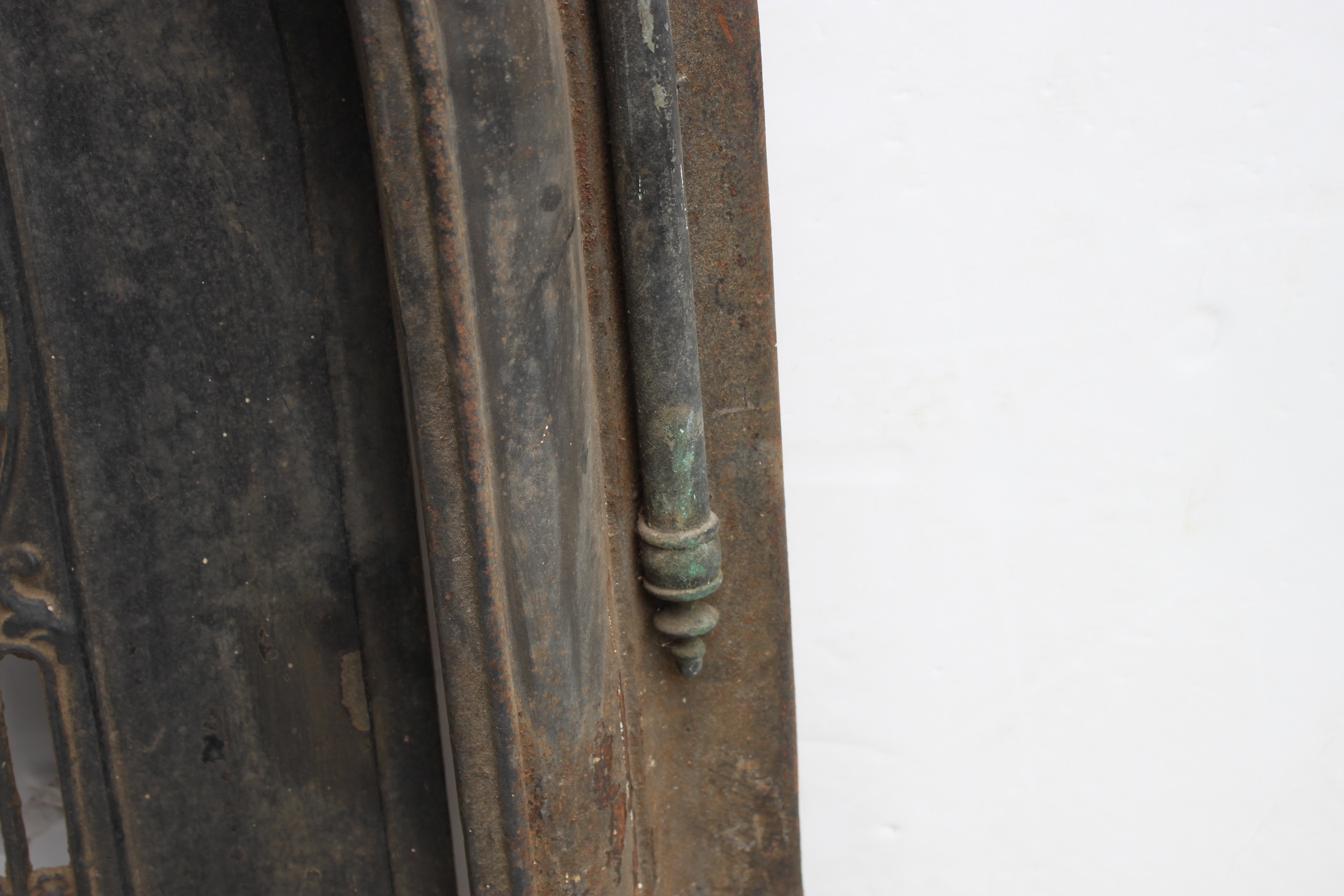 Antique Cast Iron Fireplace Cover and Surround