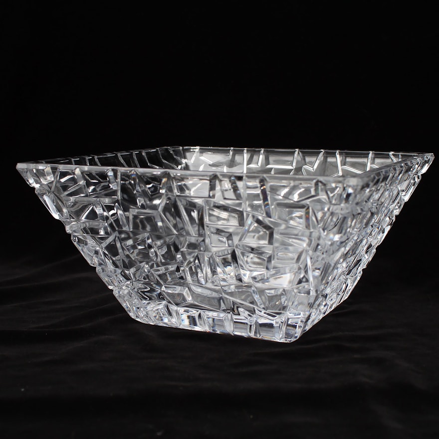 Tiffany & Co. "Sierra" Square Crystal Bowl