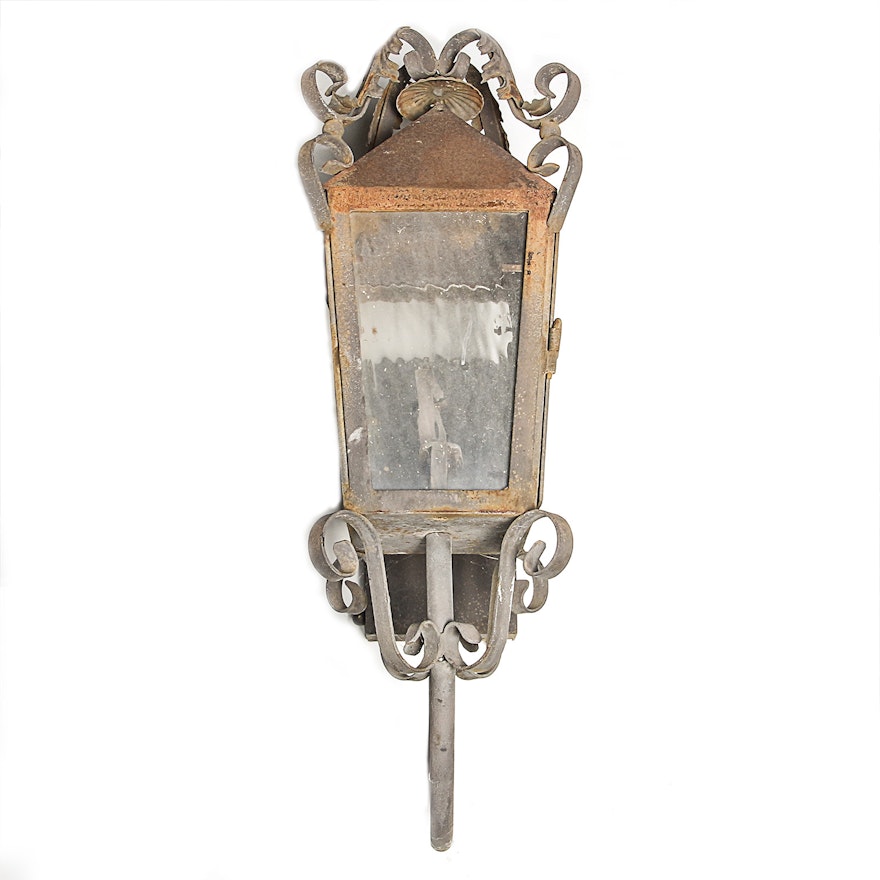 Steel Street Gas Lantern Light