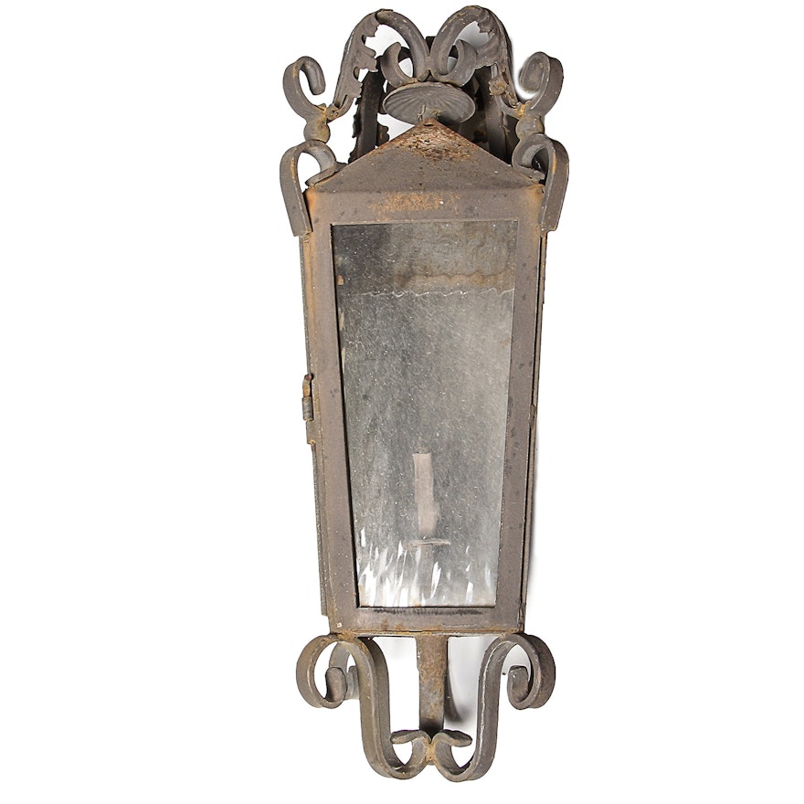 Steel Street Gas Lantern Light