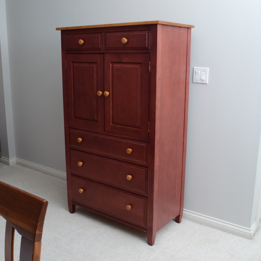 Ethan Allen "Country Colors" Maple Cabinet