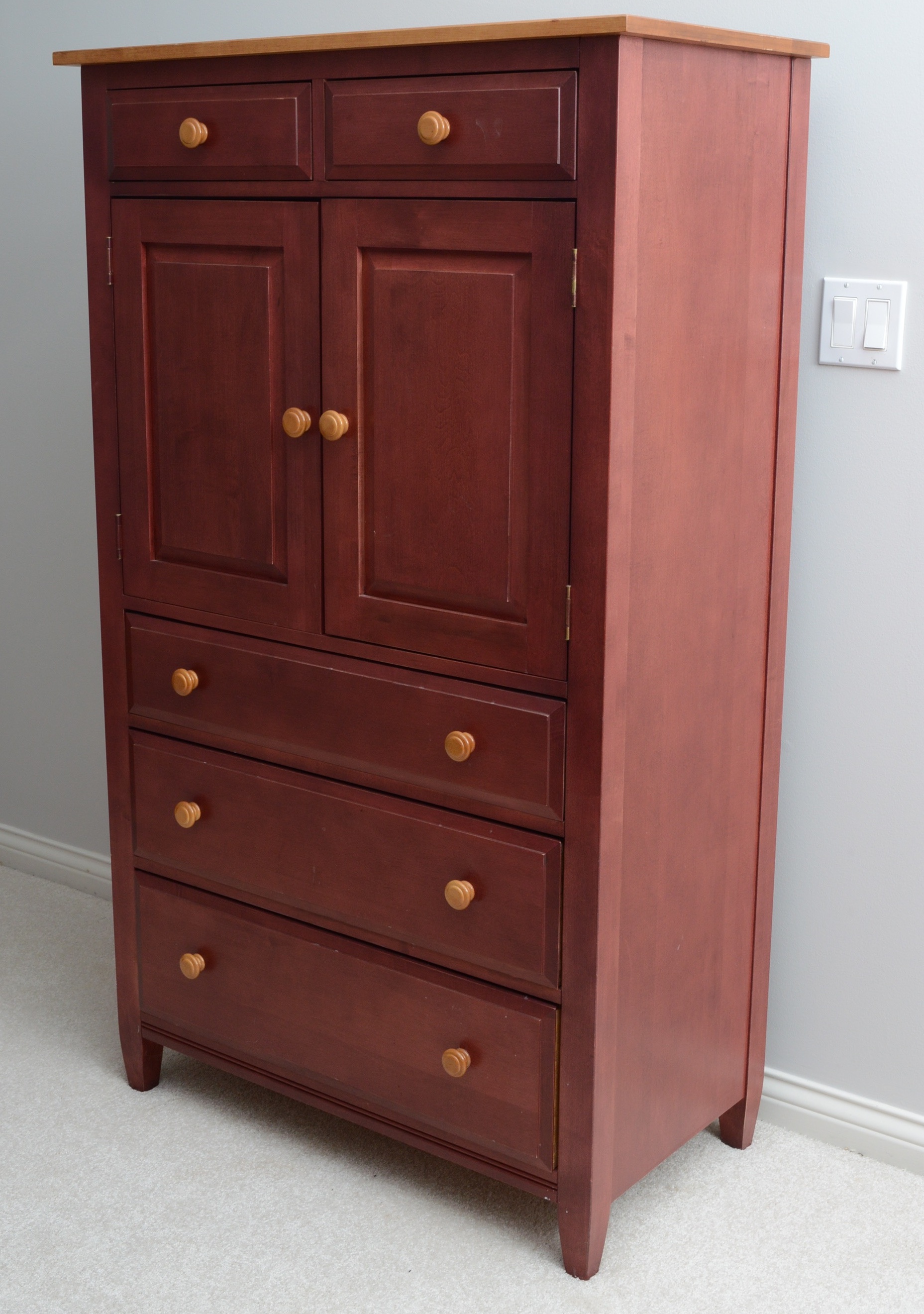 Ethan Allen "Country Colors" Maple Cabinet
