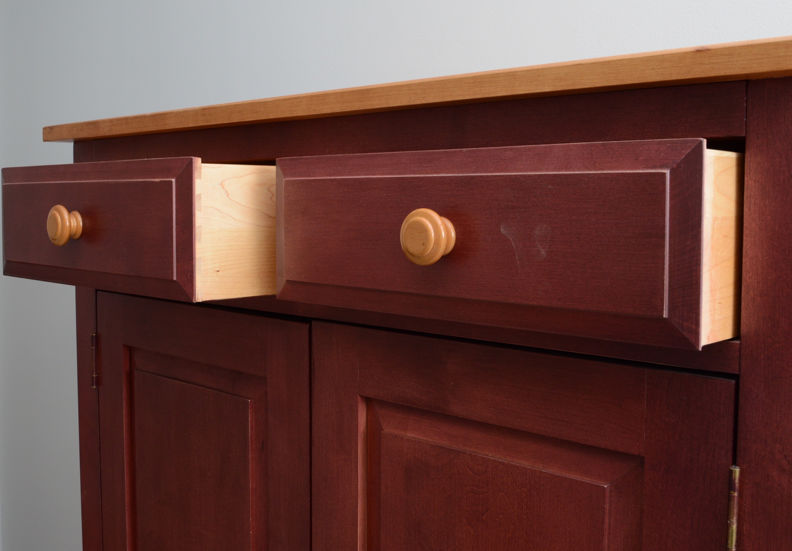 Ethan Allen "Country Colors" Maple Cabinet