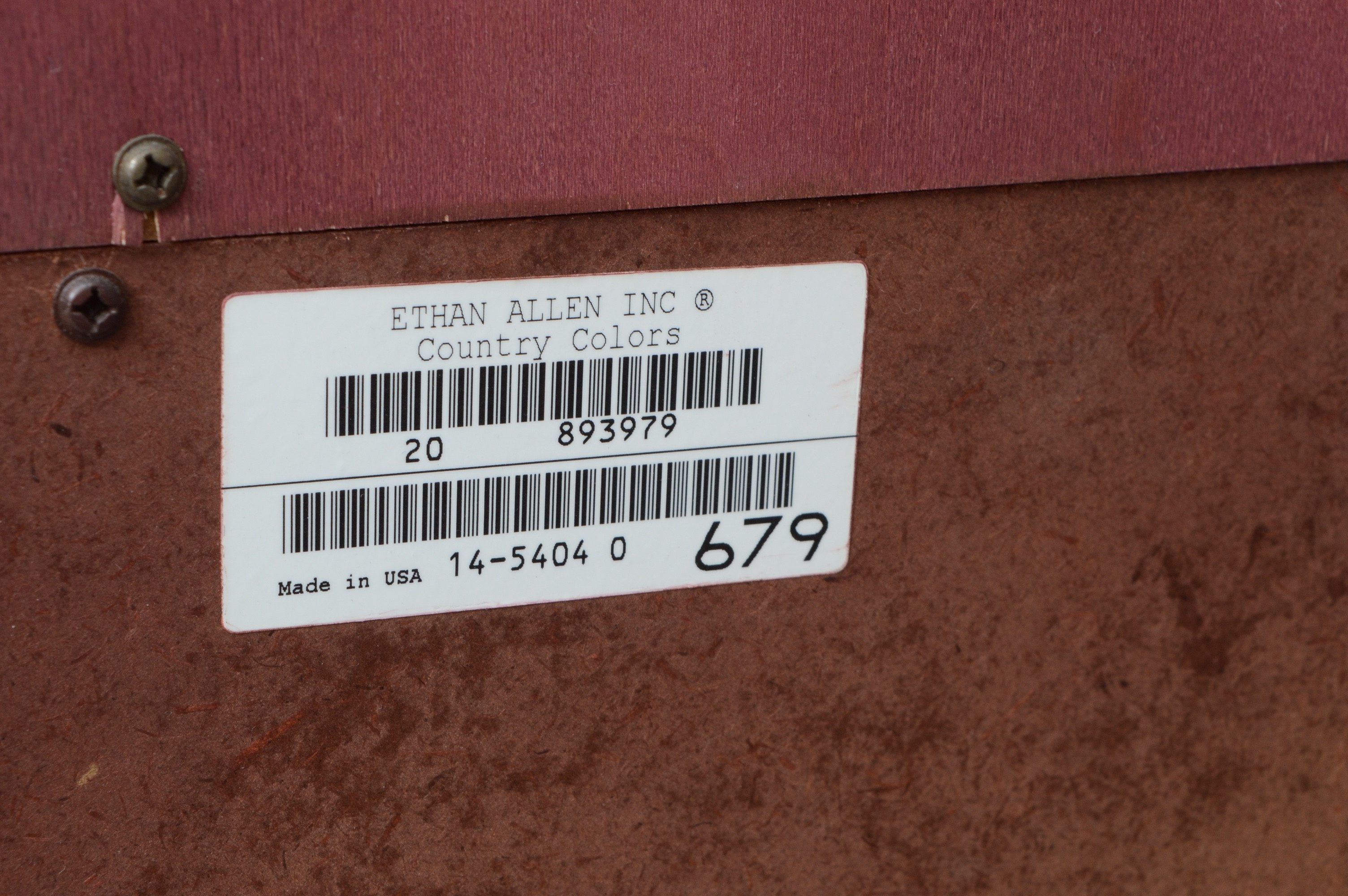 Ethan Allen "Country Colors" Maple Cabinet