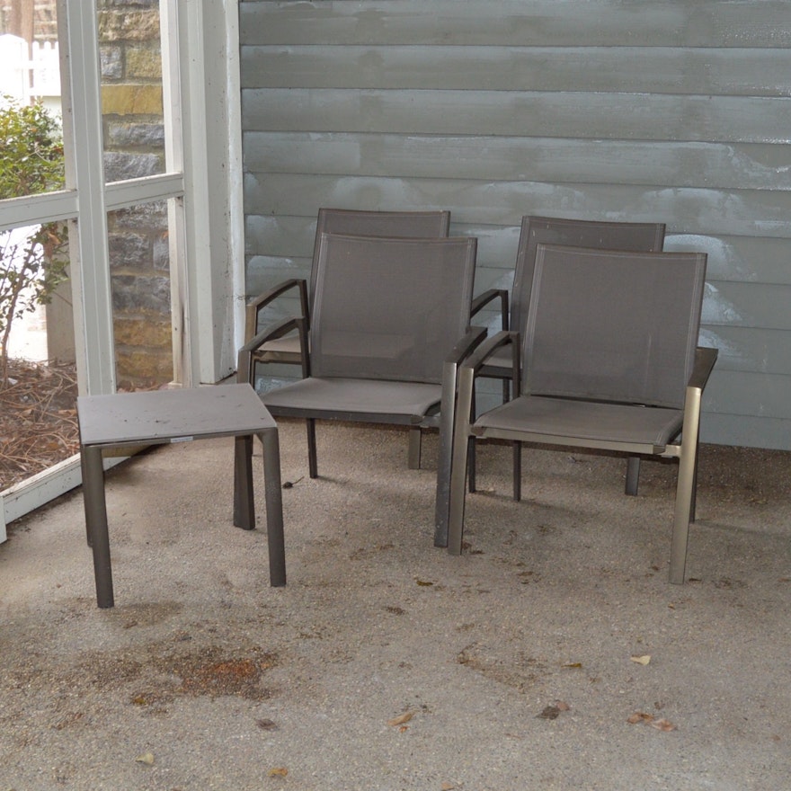 Frontgate Patio Chairs and Side Table