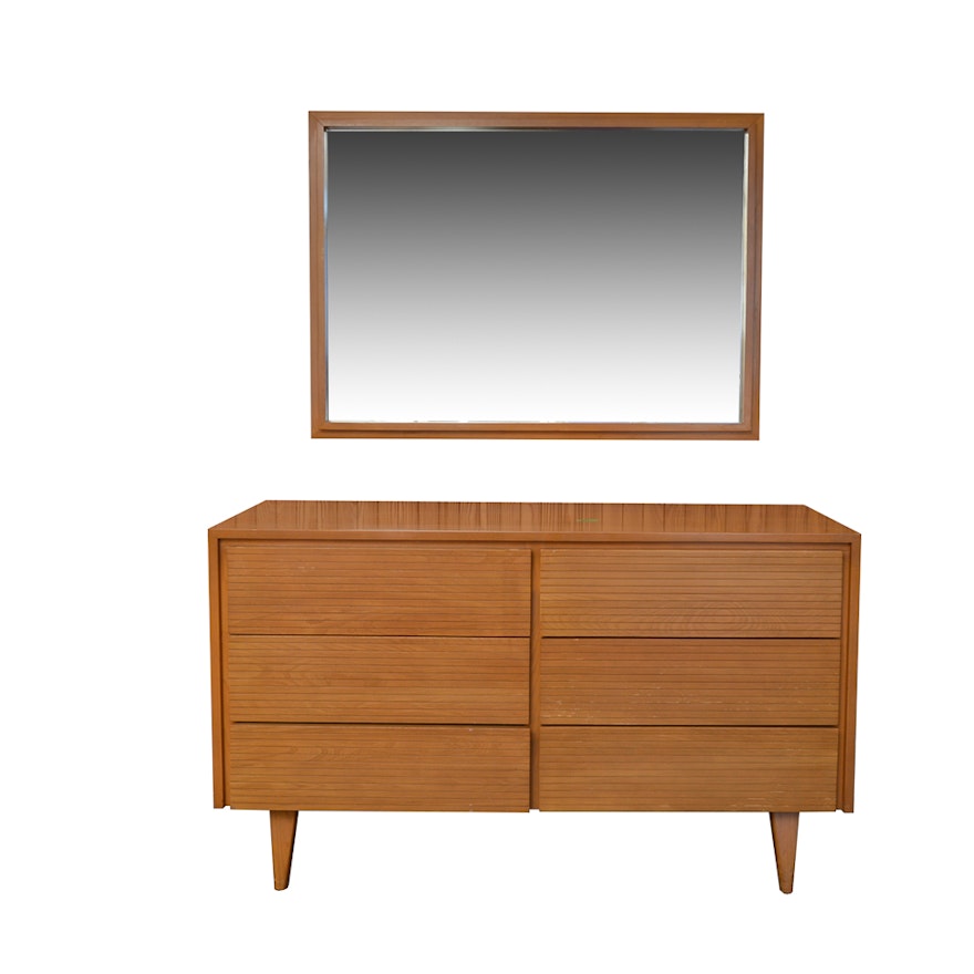 Mid Century Modern Dresser with Mirror