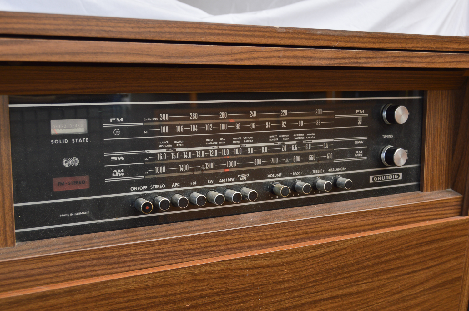 Grundig Radio Console with Turntable