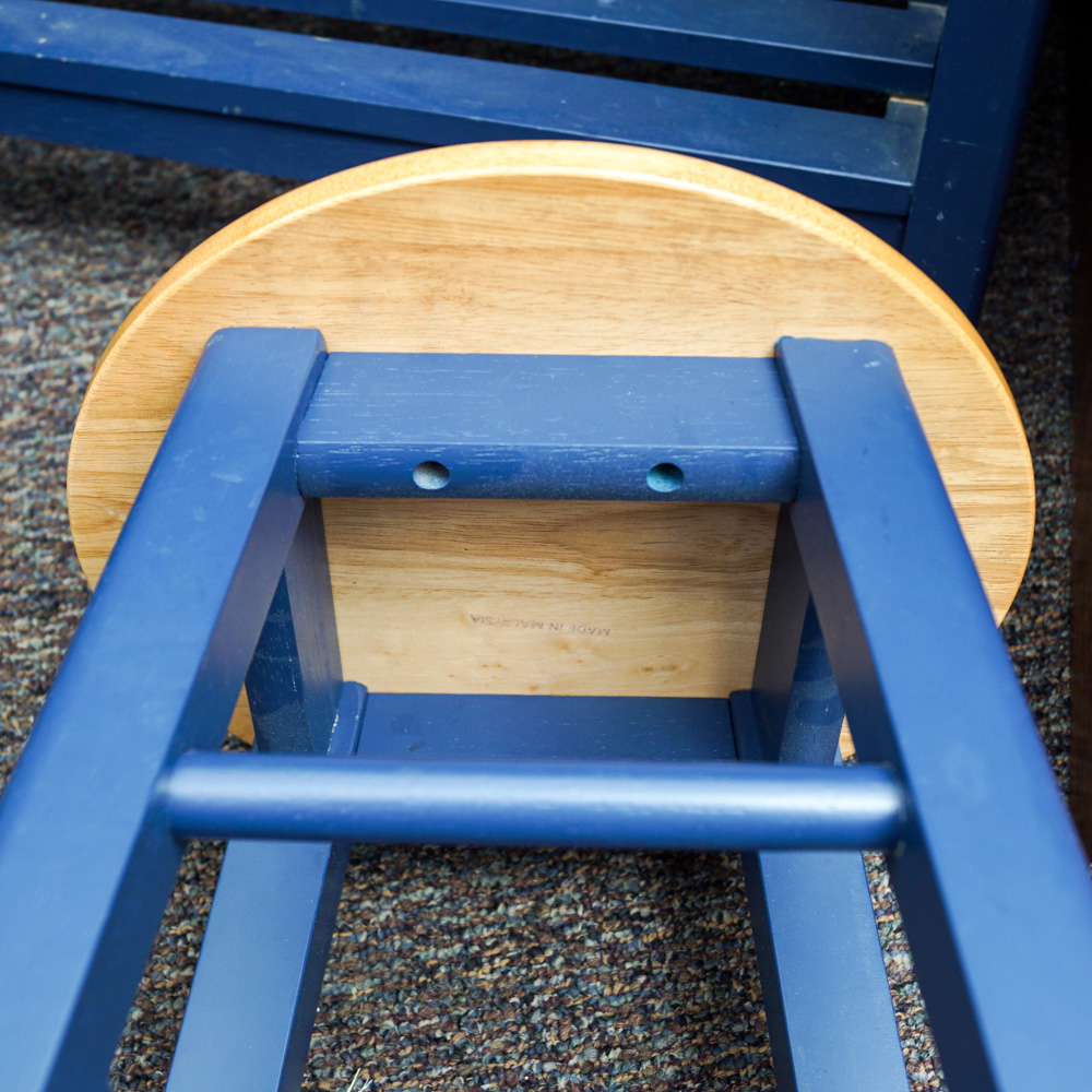 Pair of Stools with Dining Table