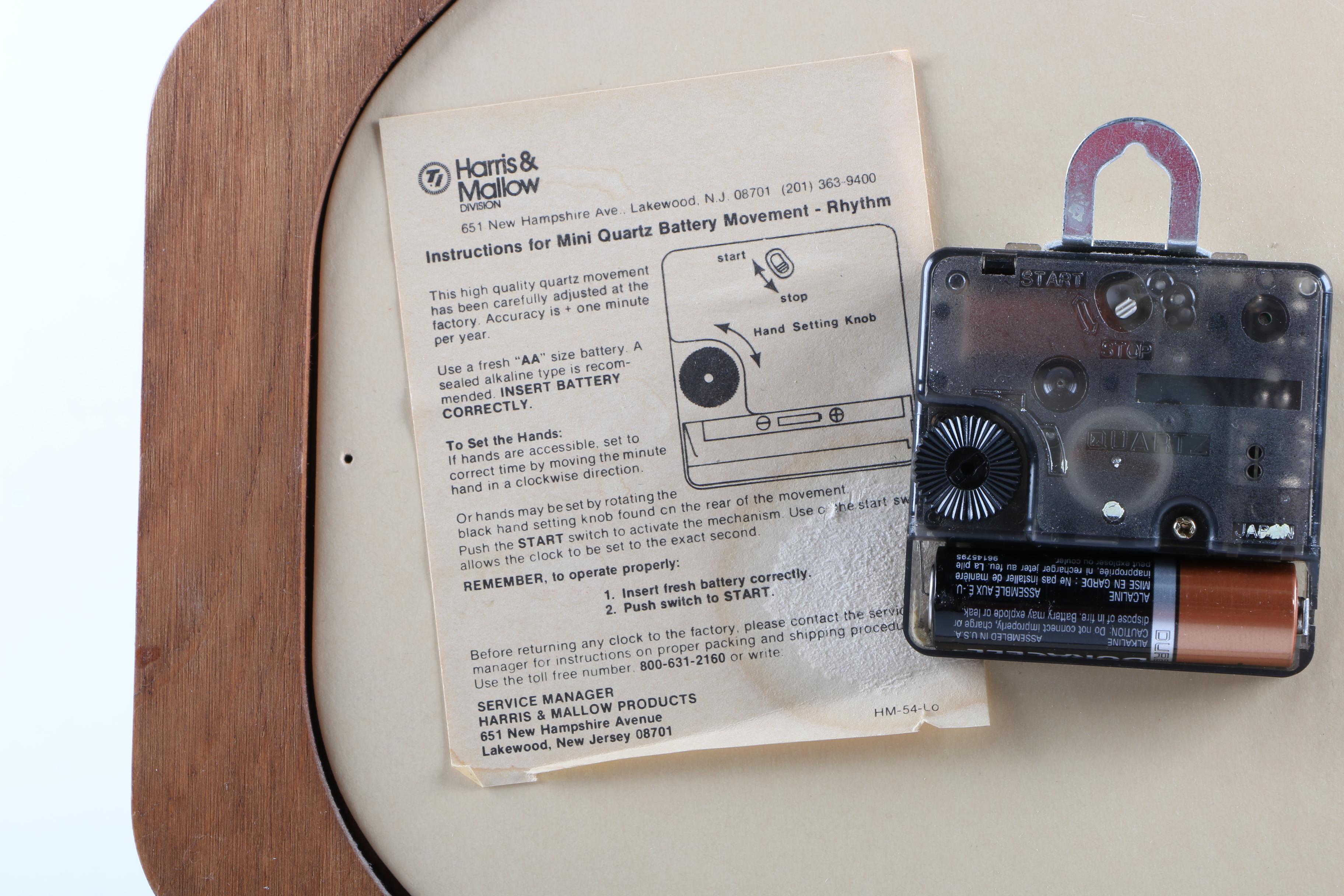 Verichron Wood Wall Clock