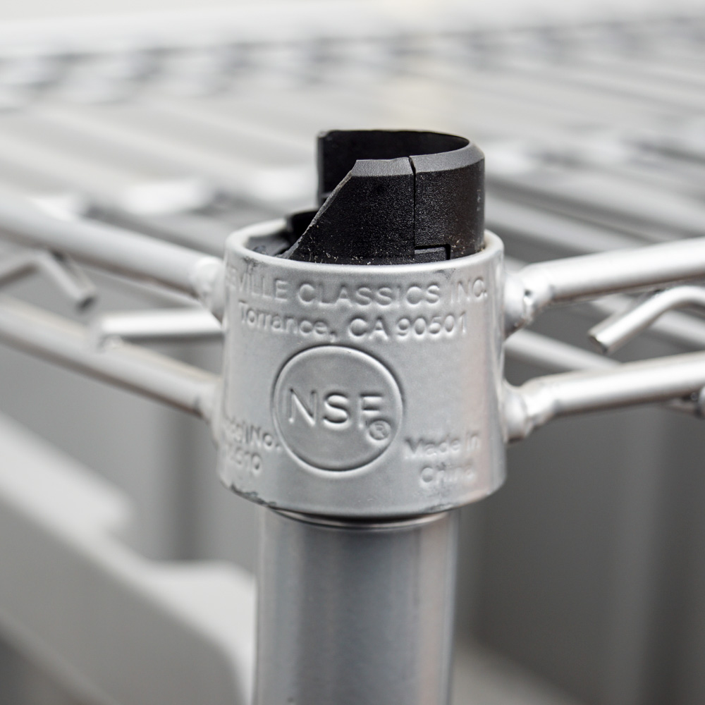 Wire Shelving Unit by Seville Classics and Organizer Bins