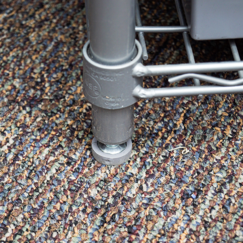 Wire Shelving Unit by Seville Classics and Organizer Bins