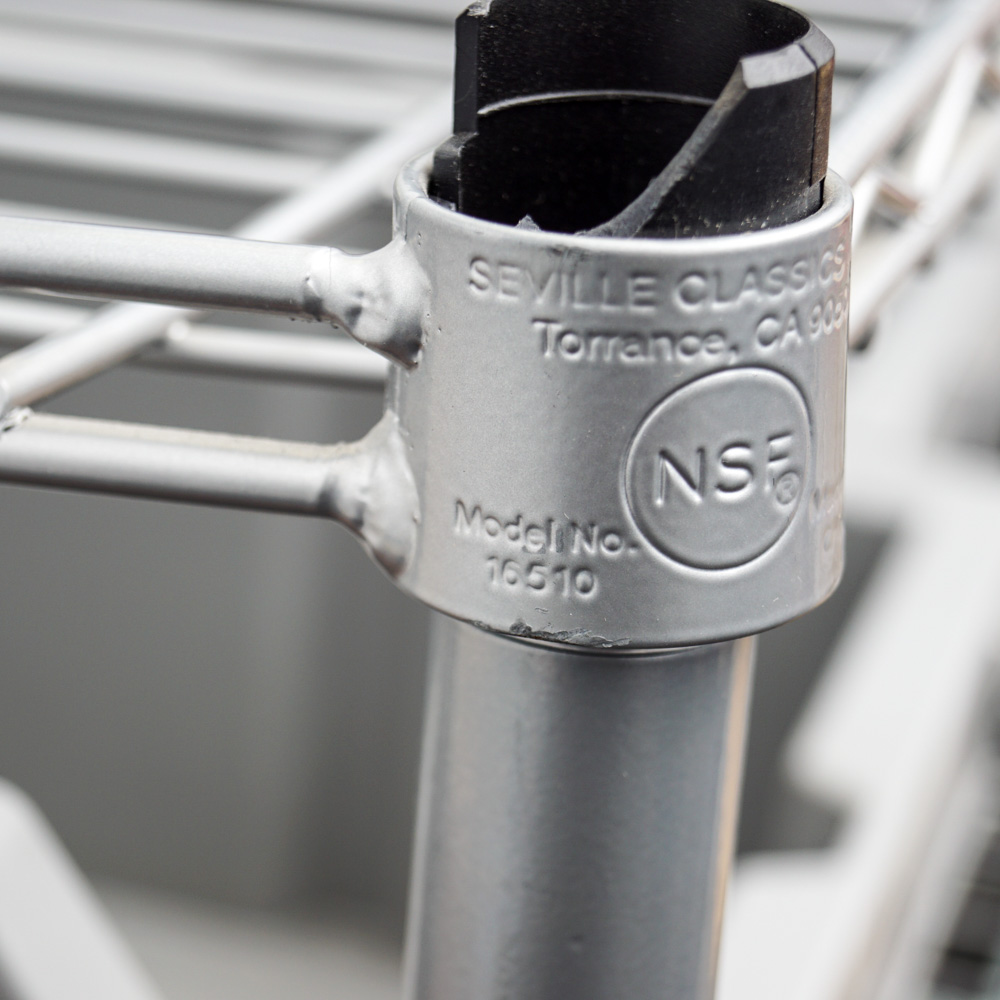 Wire Shelving Unit by Seville Classics and Organizer Bins