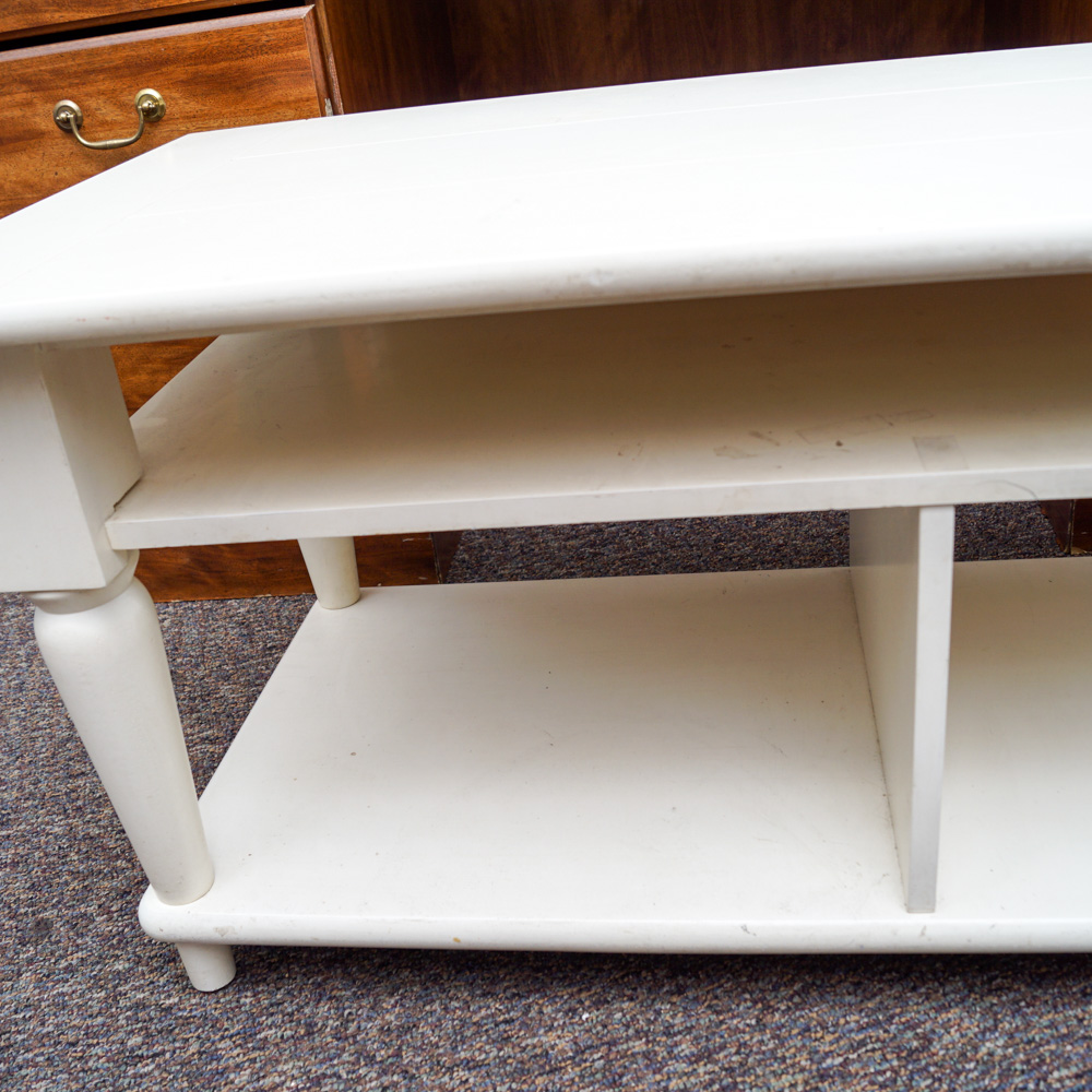 Traditional Style Painted Coffee Table