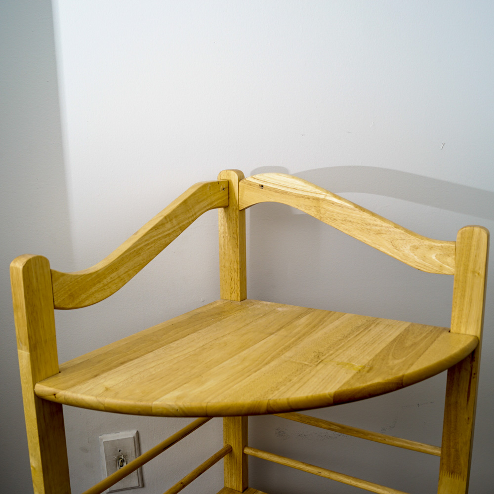 Wooden Corner Shelf