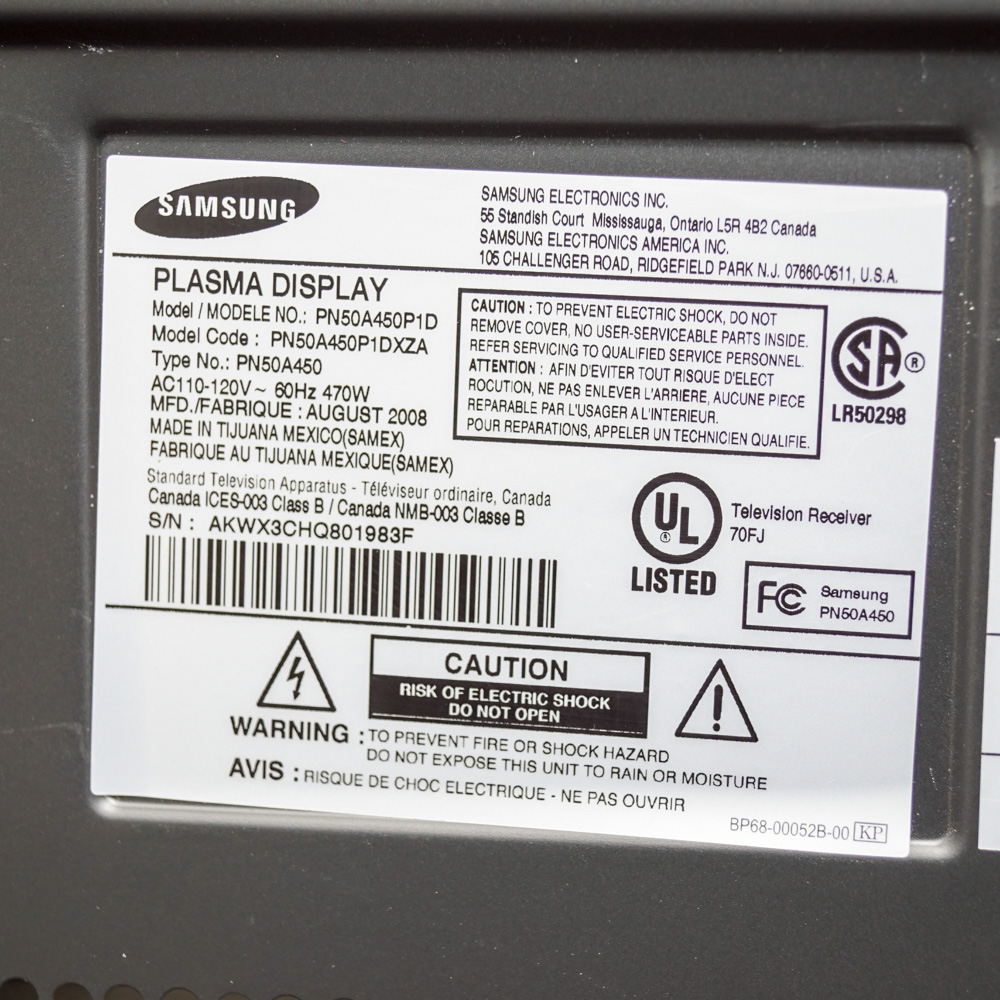 Samsung 50" Television with Mount