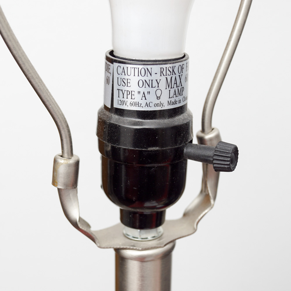 Variegated Turquoise and Brown Ceramic Table Lamp