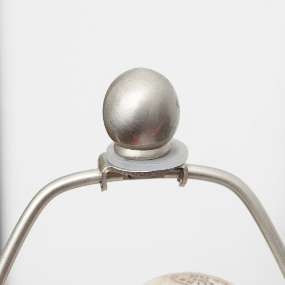 Variegated Turquoise and Brown Ceramic Table Lamp